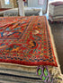 Dawn Green 8.4x10.3 Red and Blue Hand-Knotted Nomadic Caucasian Humna Wool Rug