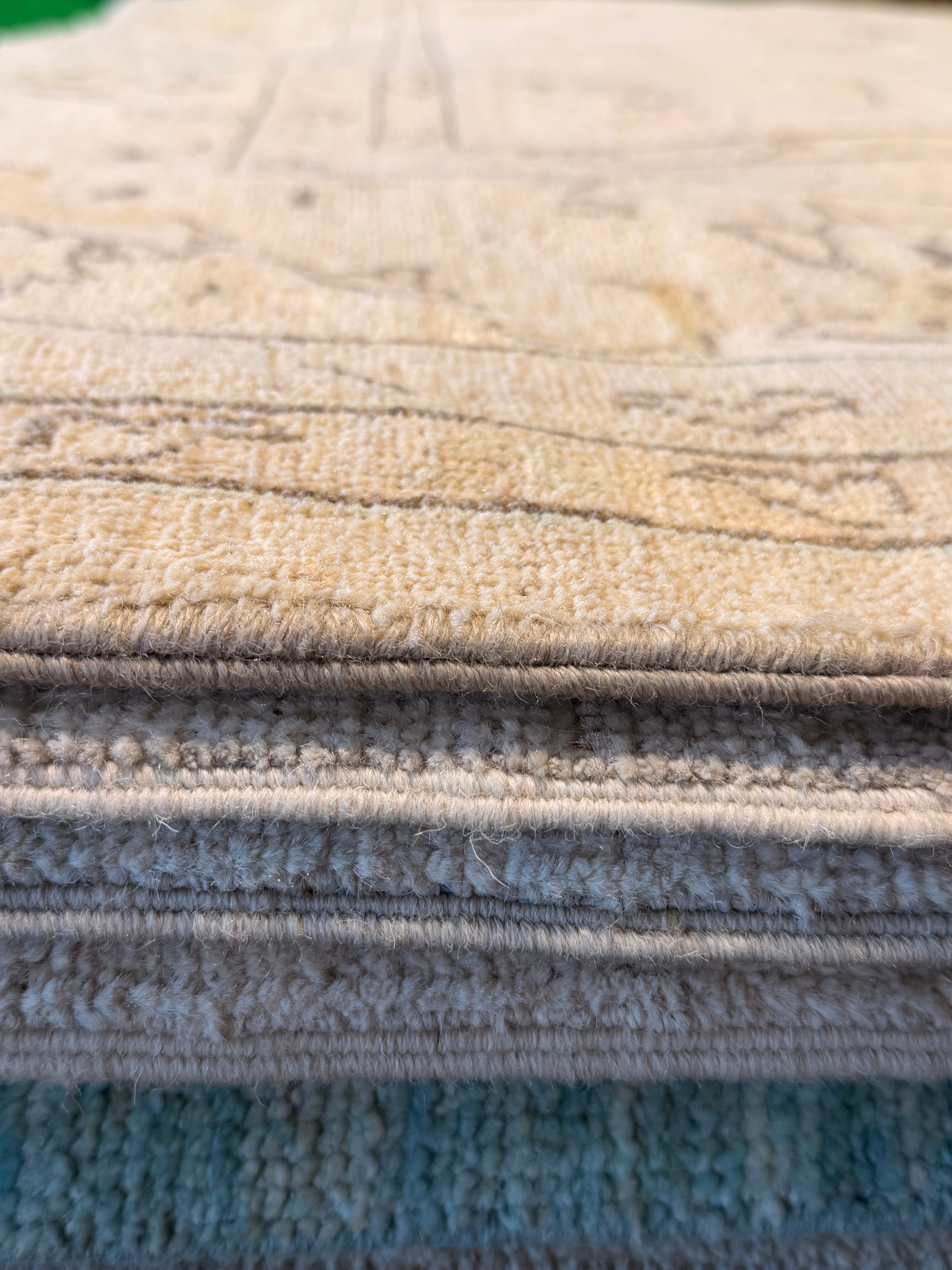 Natalia Dyer 7.10x9.7 Afghani Oushak Ivory Rug