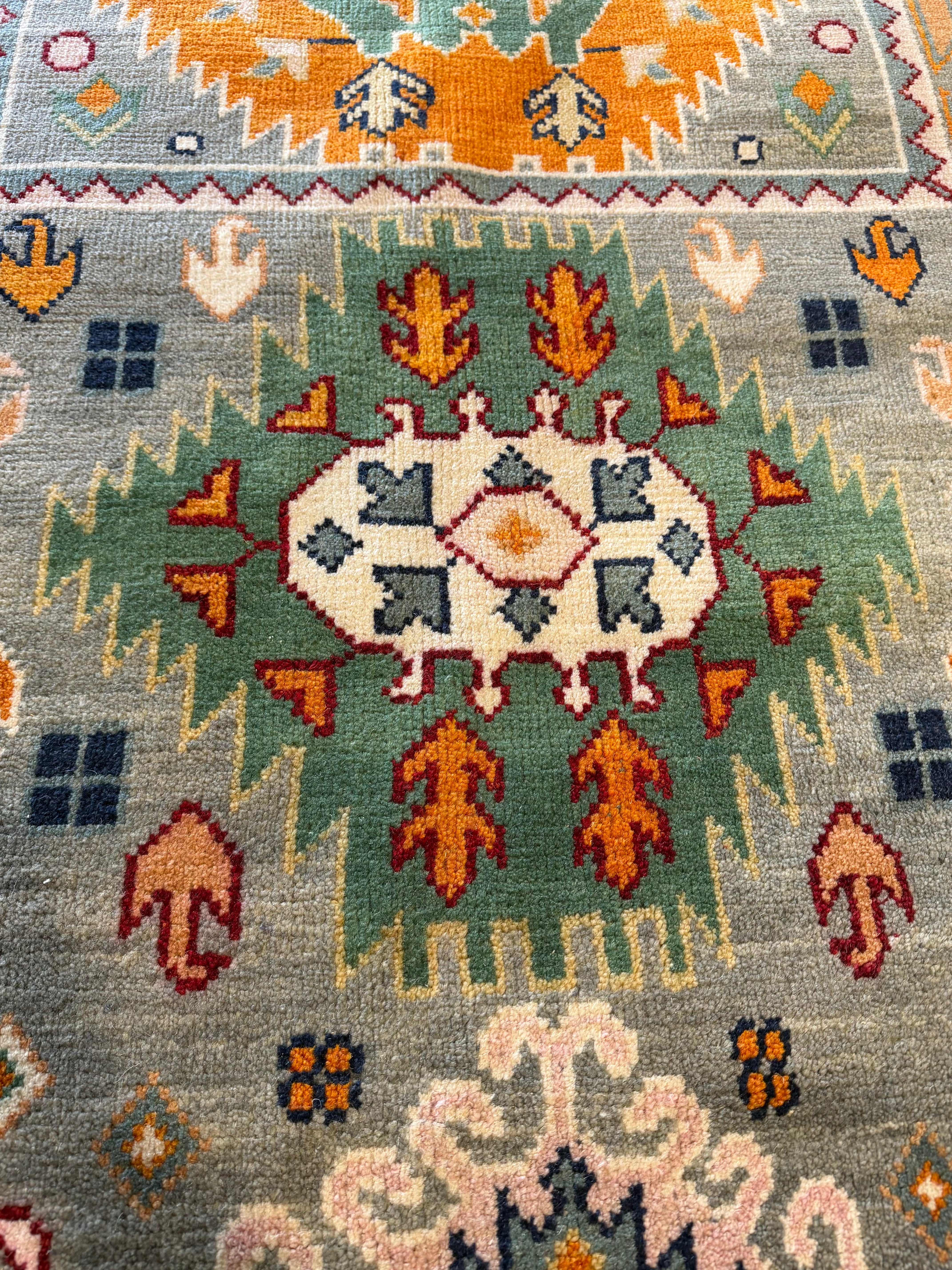 Lauren Norvelle 8x10 Multi Color Hand-Knotted Oushak Rug