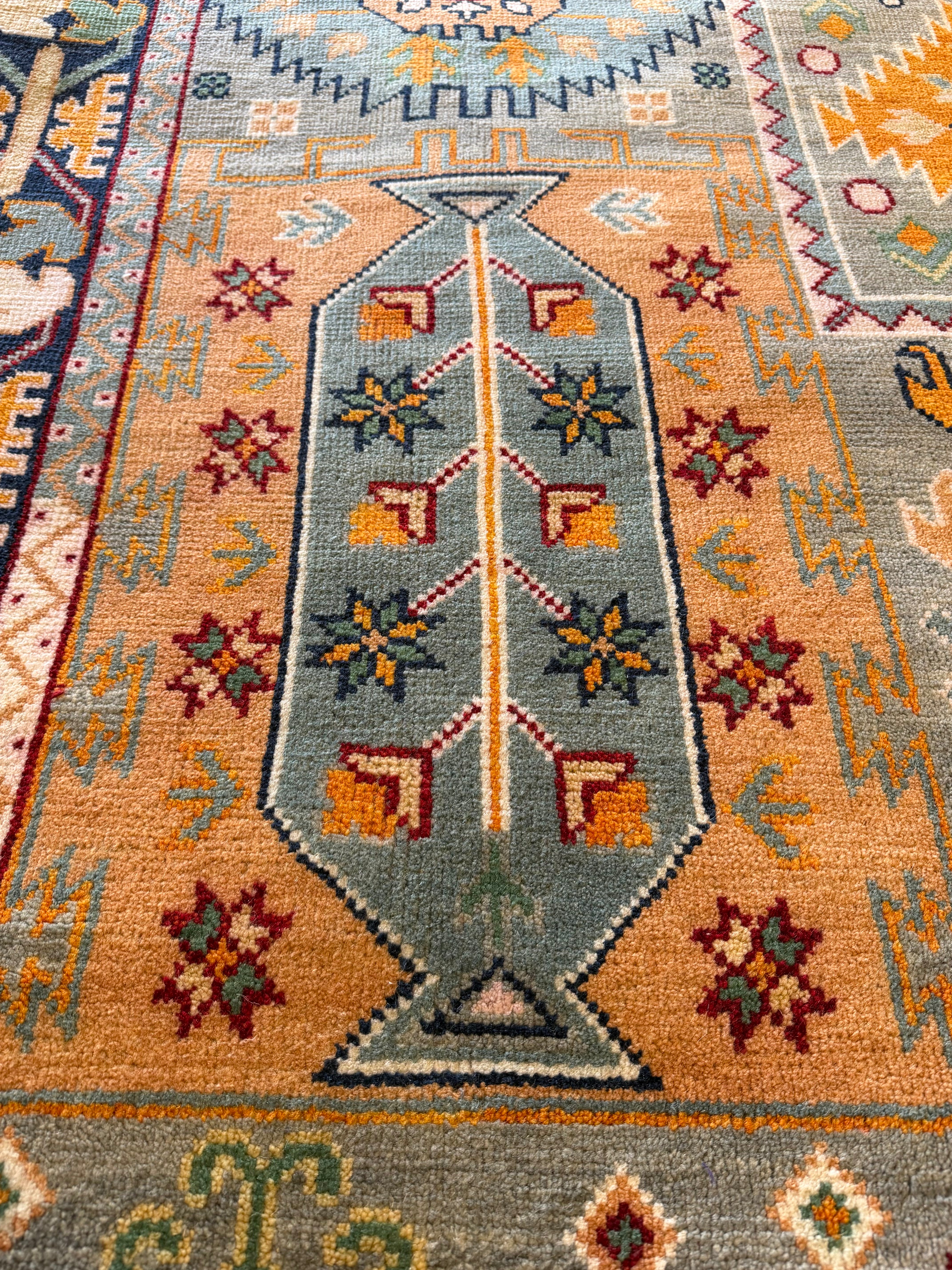 Lauren Norvelle 8x10 Multi Color Hand-Knotted Oushak Rug