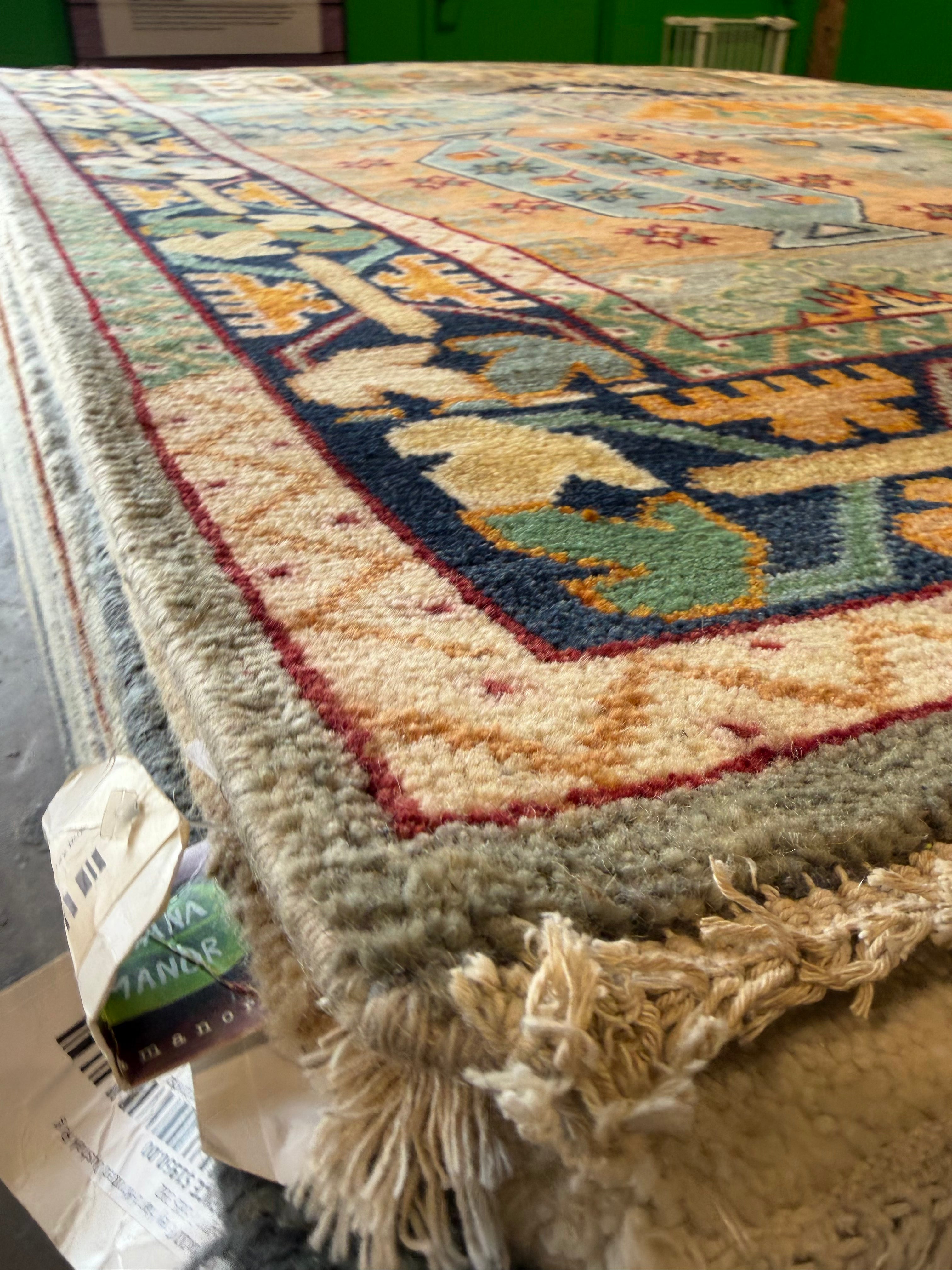 Lauren Norvelle 8x10 Multi Color Hand-Knotted Oushak Rug
