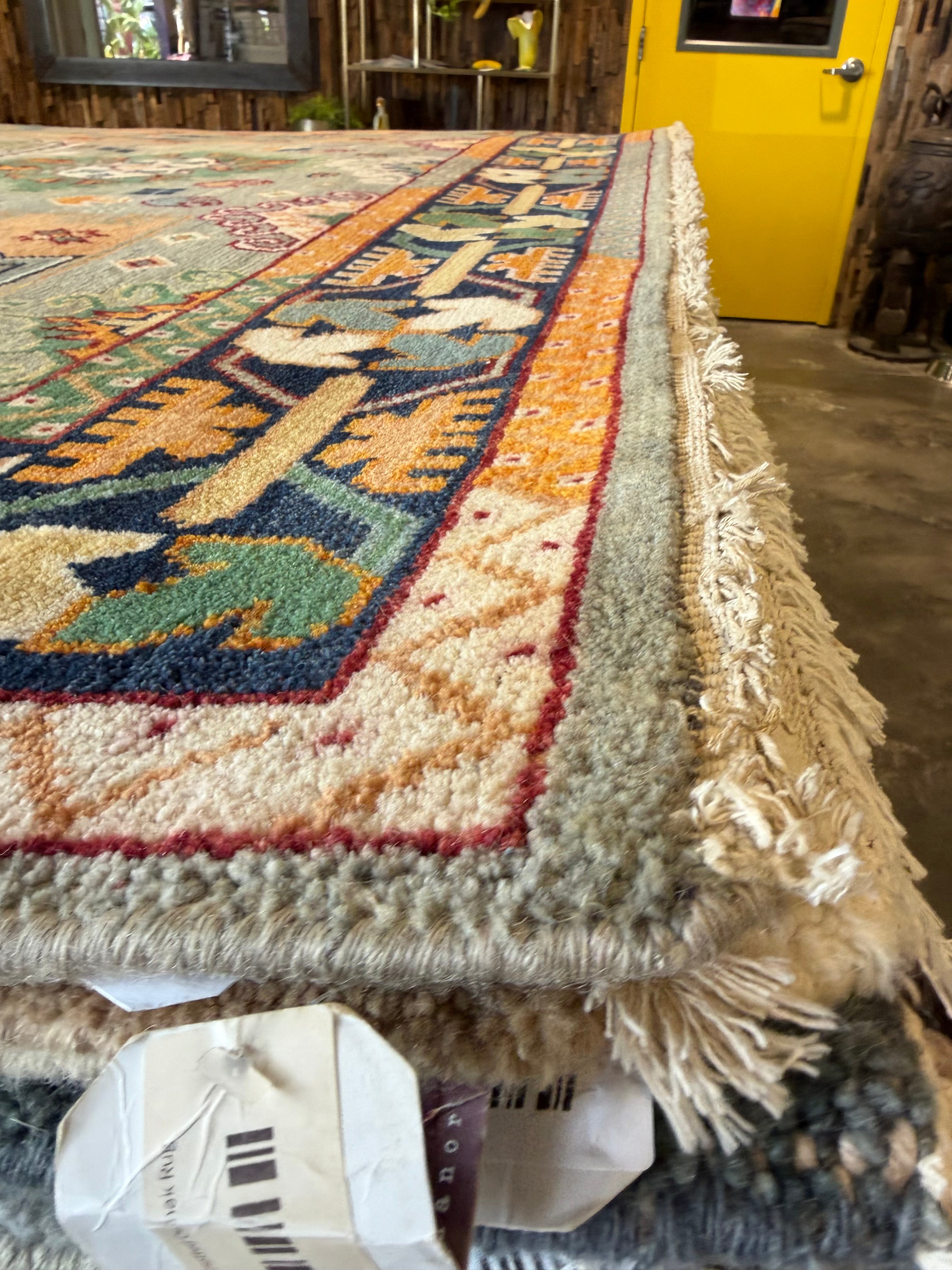 Lauren Norvelle 8x10 Multi Color Hand-Knotted Oushak Rug