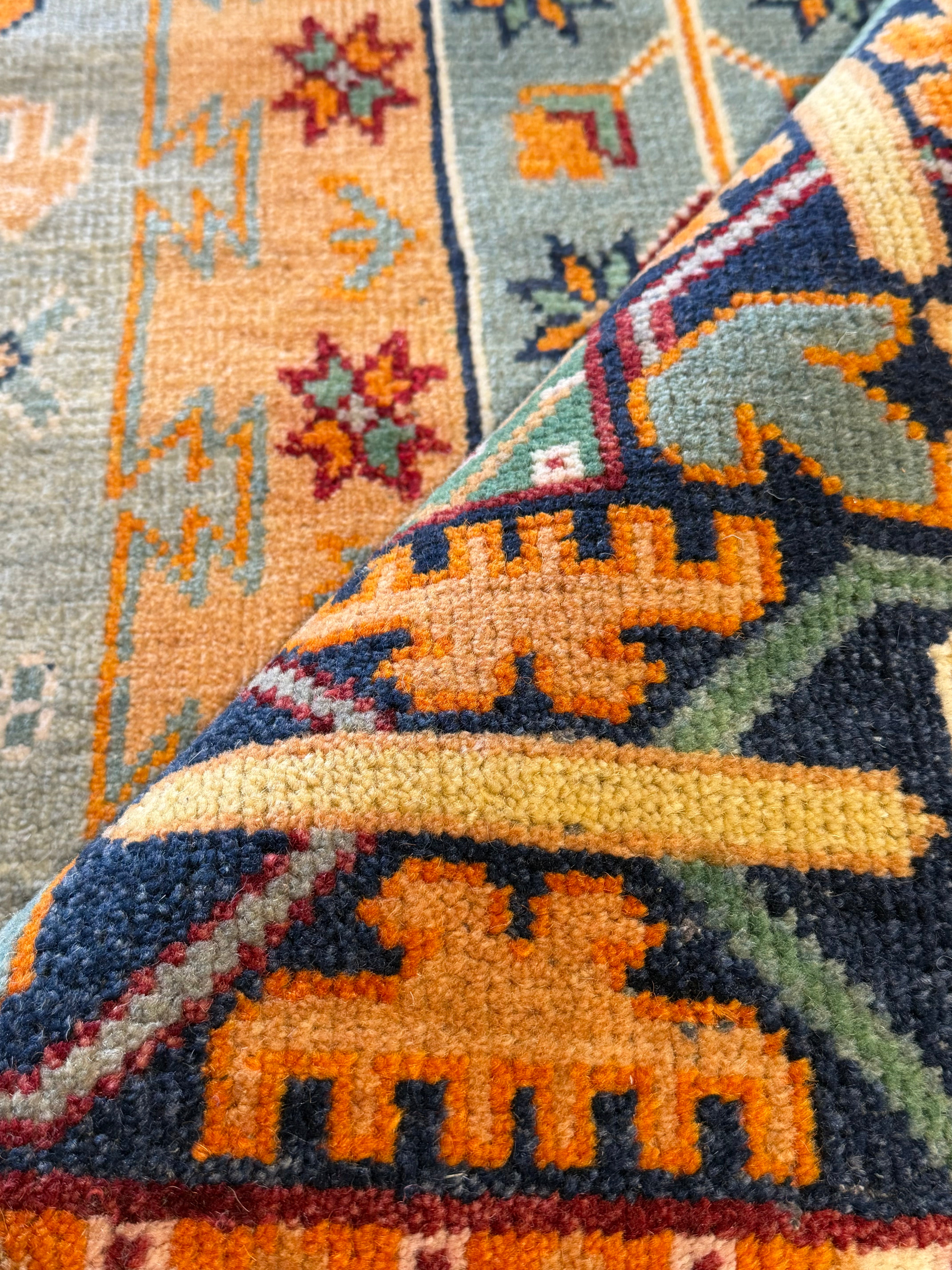 Lauren Norvelle 8x10 Multi Color Hand-Knotted Oushak Rug