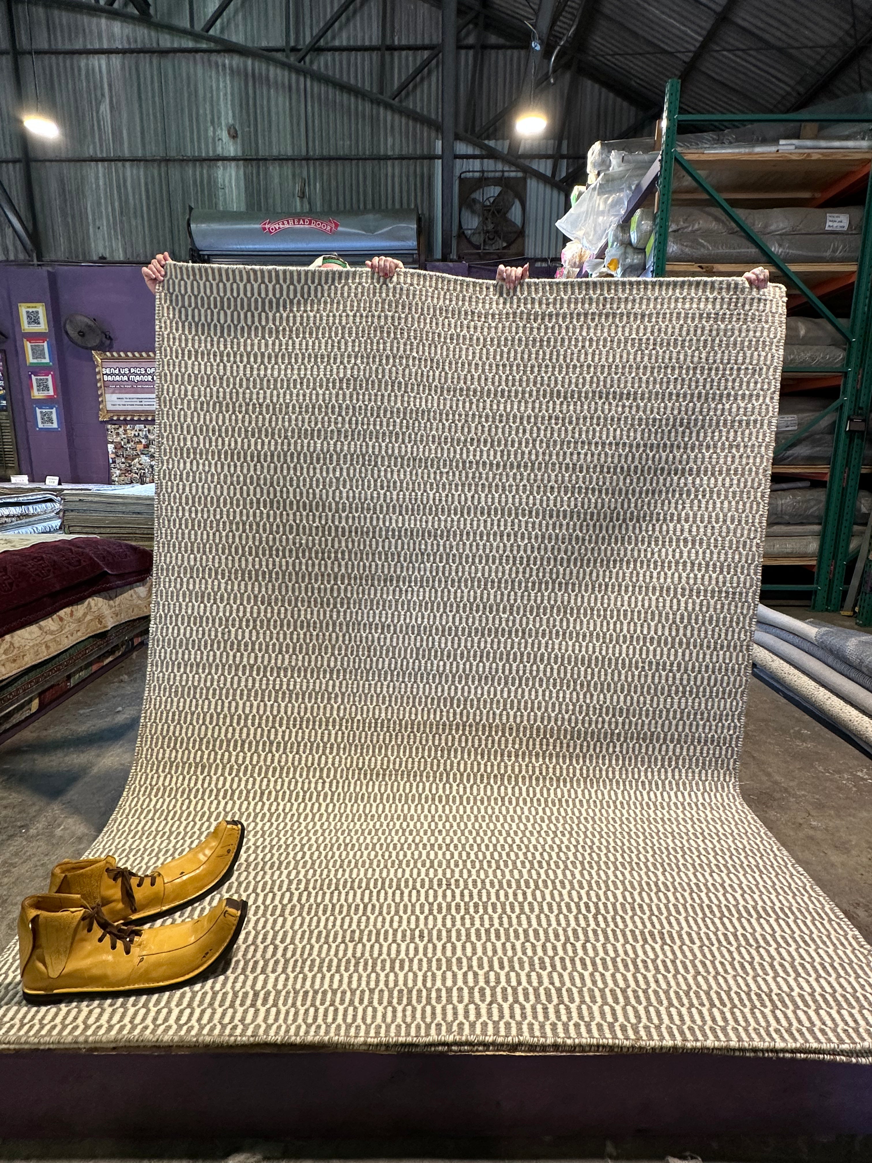 Brian Boyton 6x7.9 Grey Handwoven Modern Rug