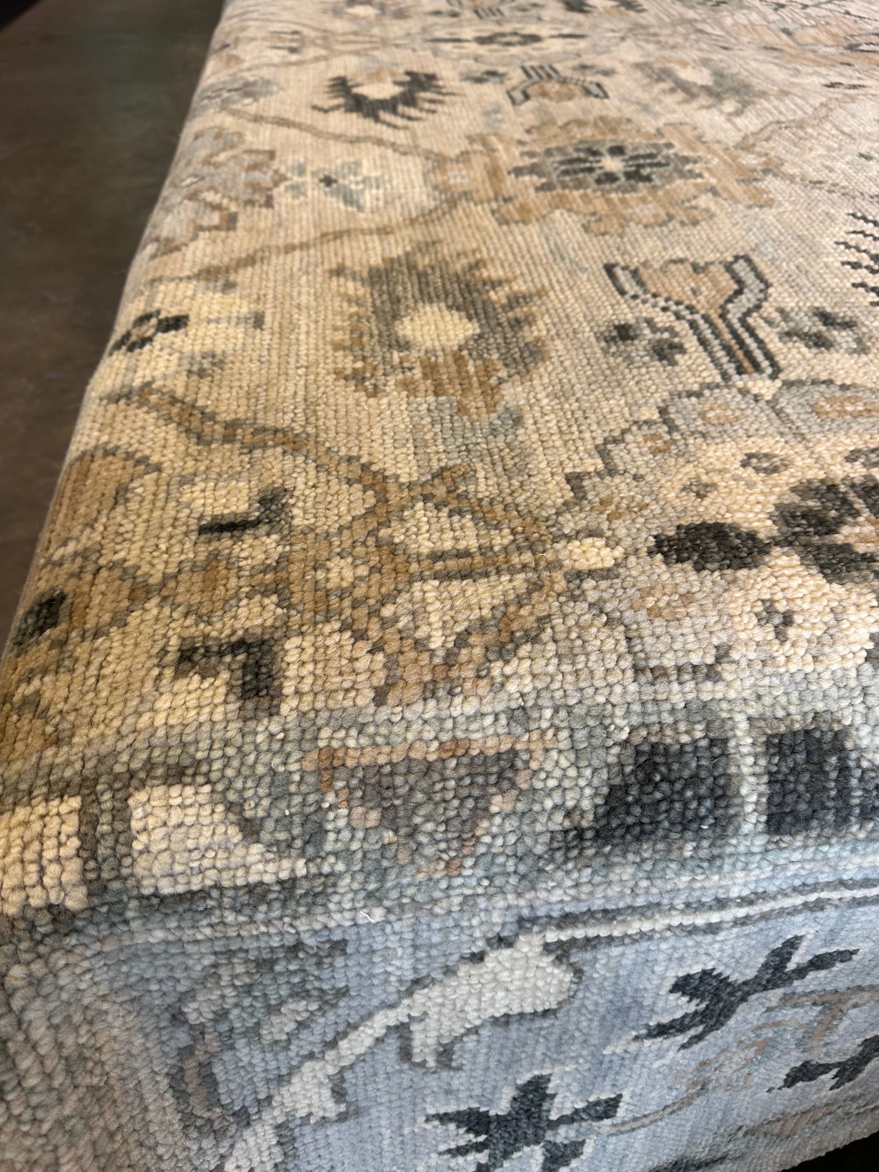 Princess Caroline 12.2x14.6 Tan Hand-Knotted Oushak Rug