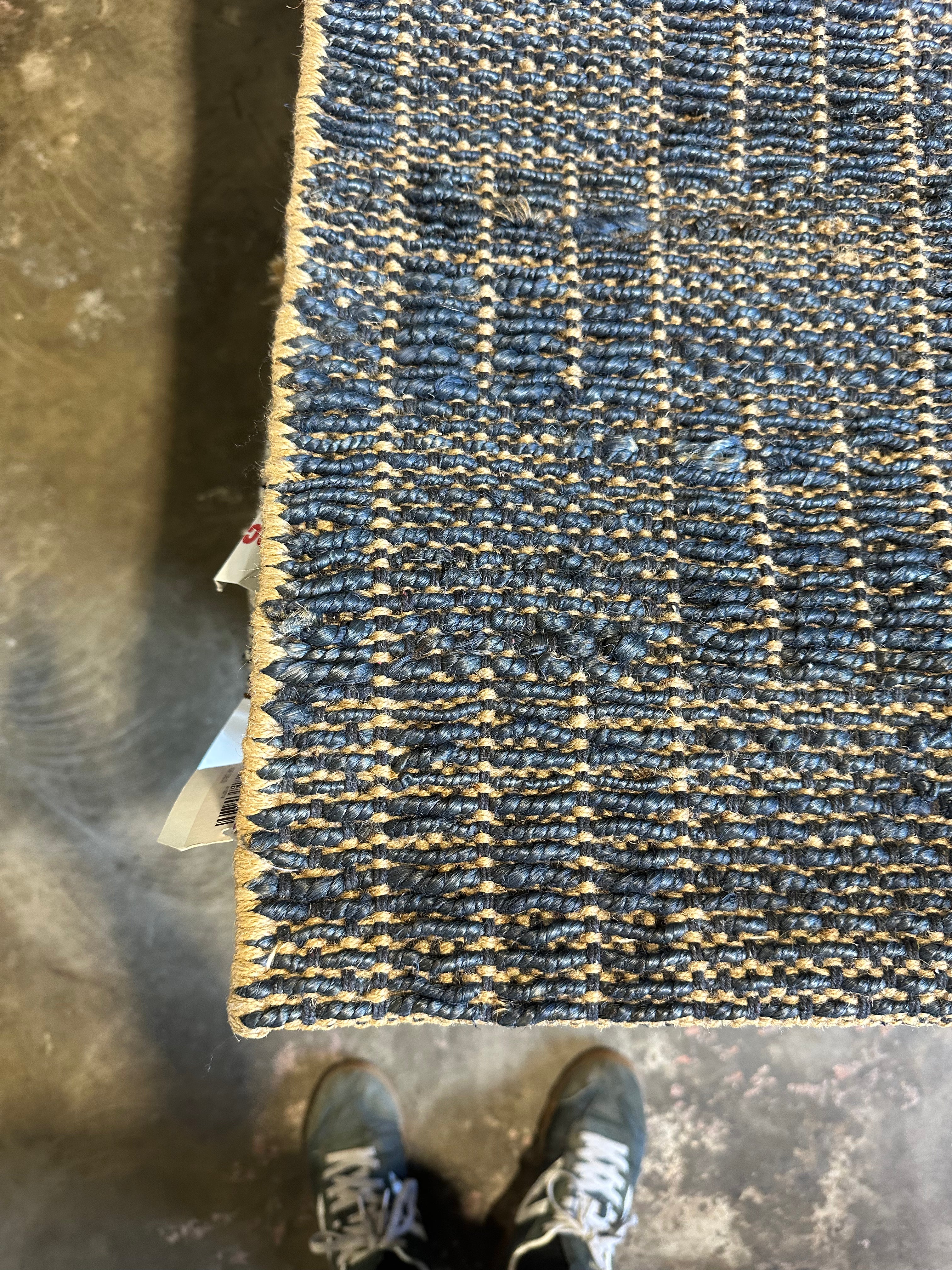 Selma Hacker 5.9x7.9 Jute Box Design Rug