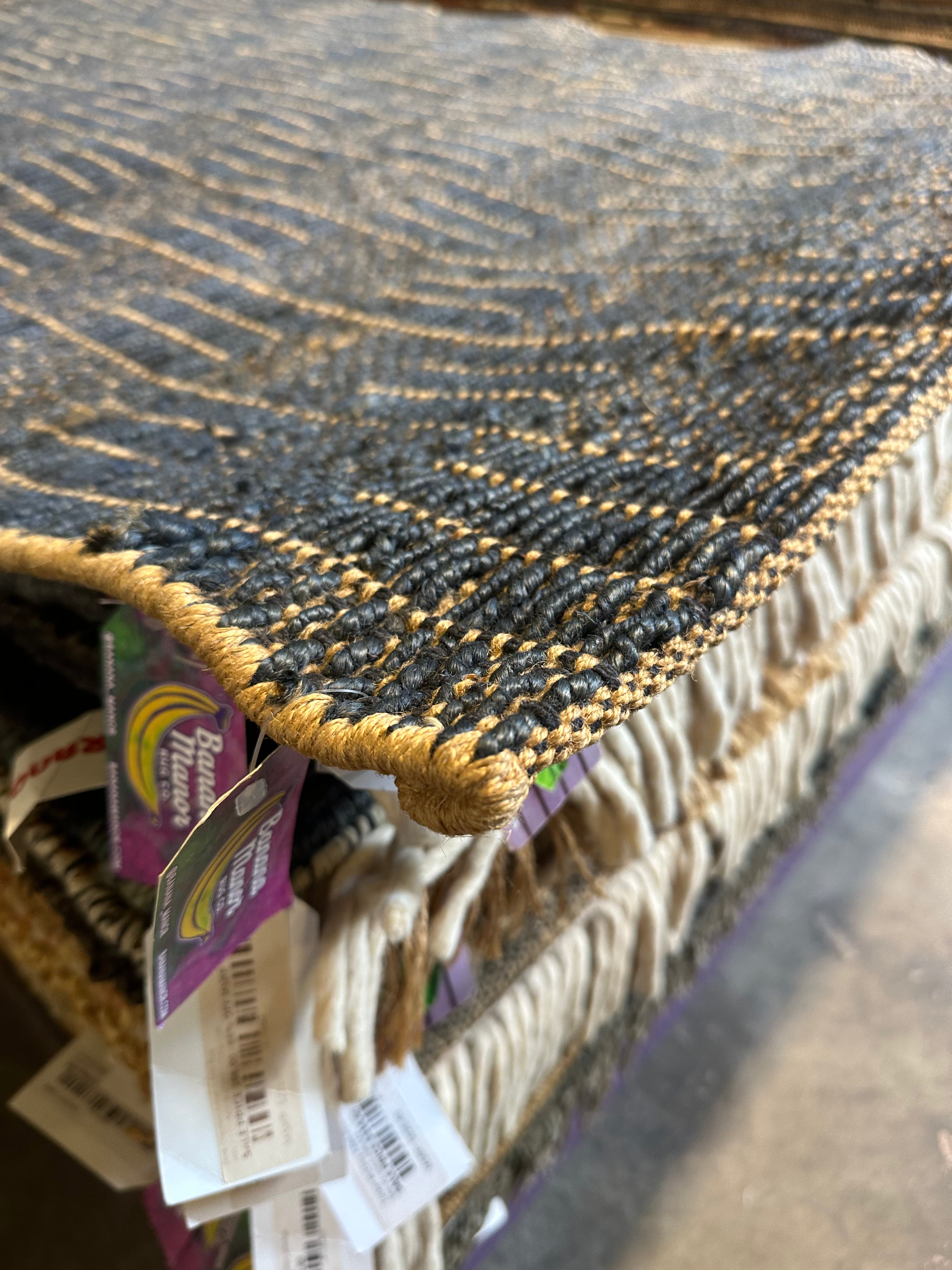 Selma Hacker 5.9x7.9 Jute Box Design Rug