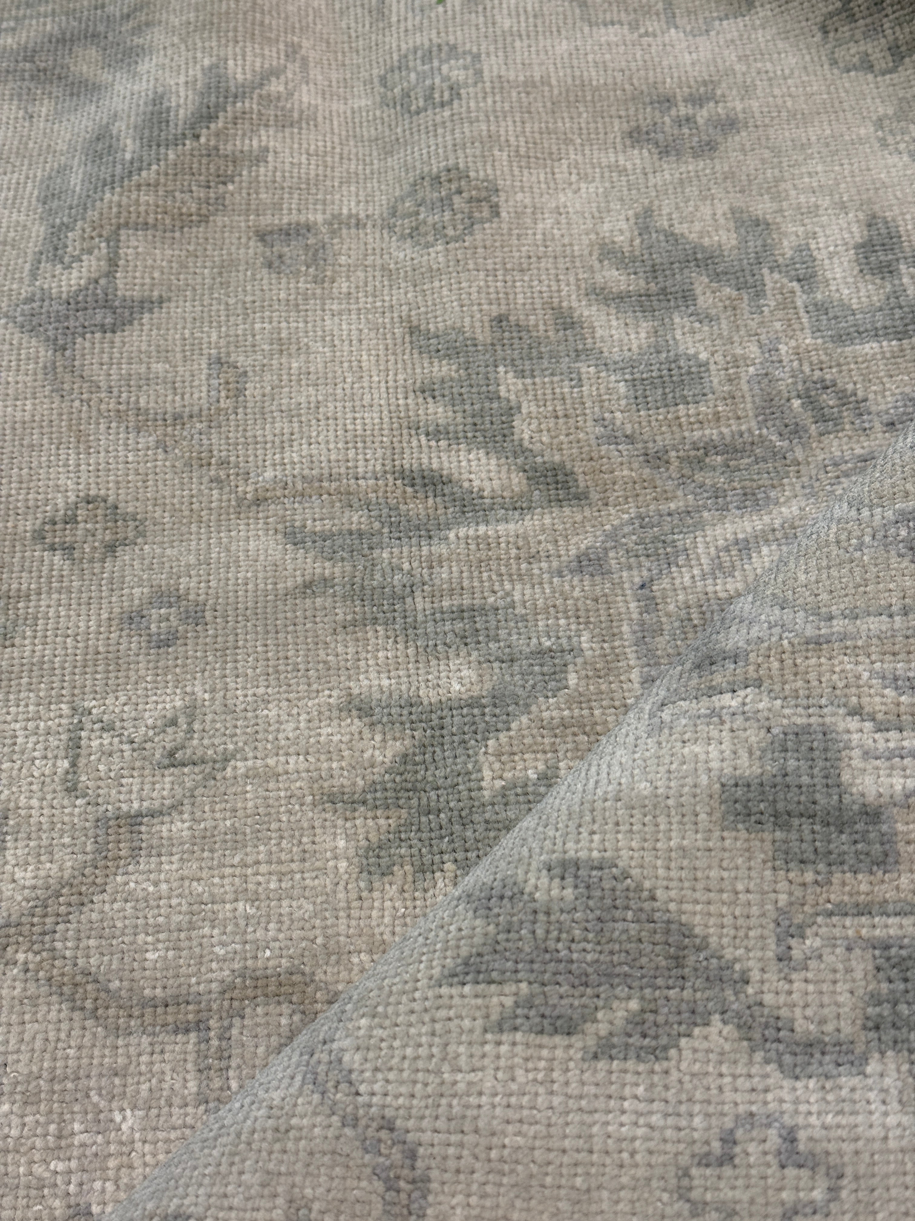 Marla Jones 3x4.9 Grey Hand-Knotted Oushak Rug