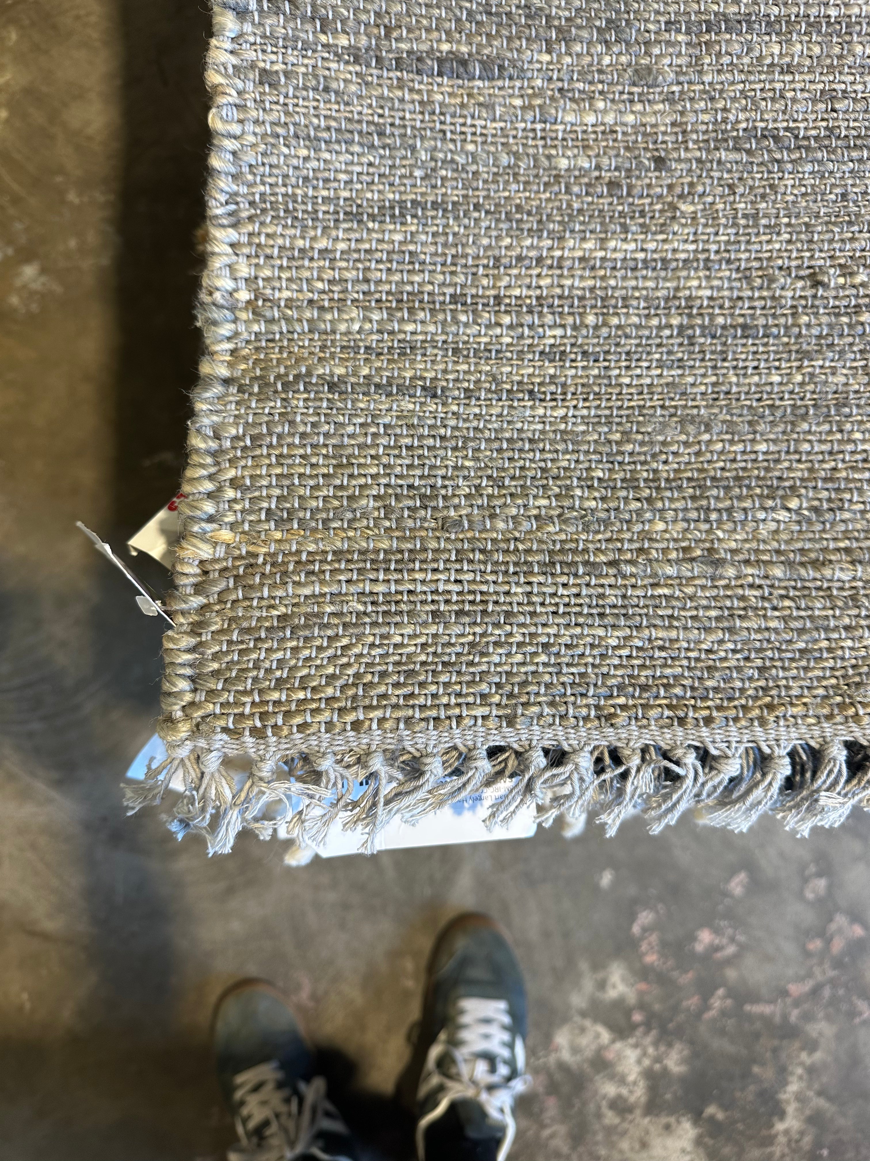 Velma Dinkly 4x6 Grey Handwoven Jute Durrie Rug