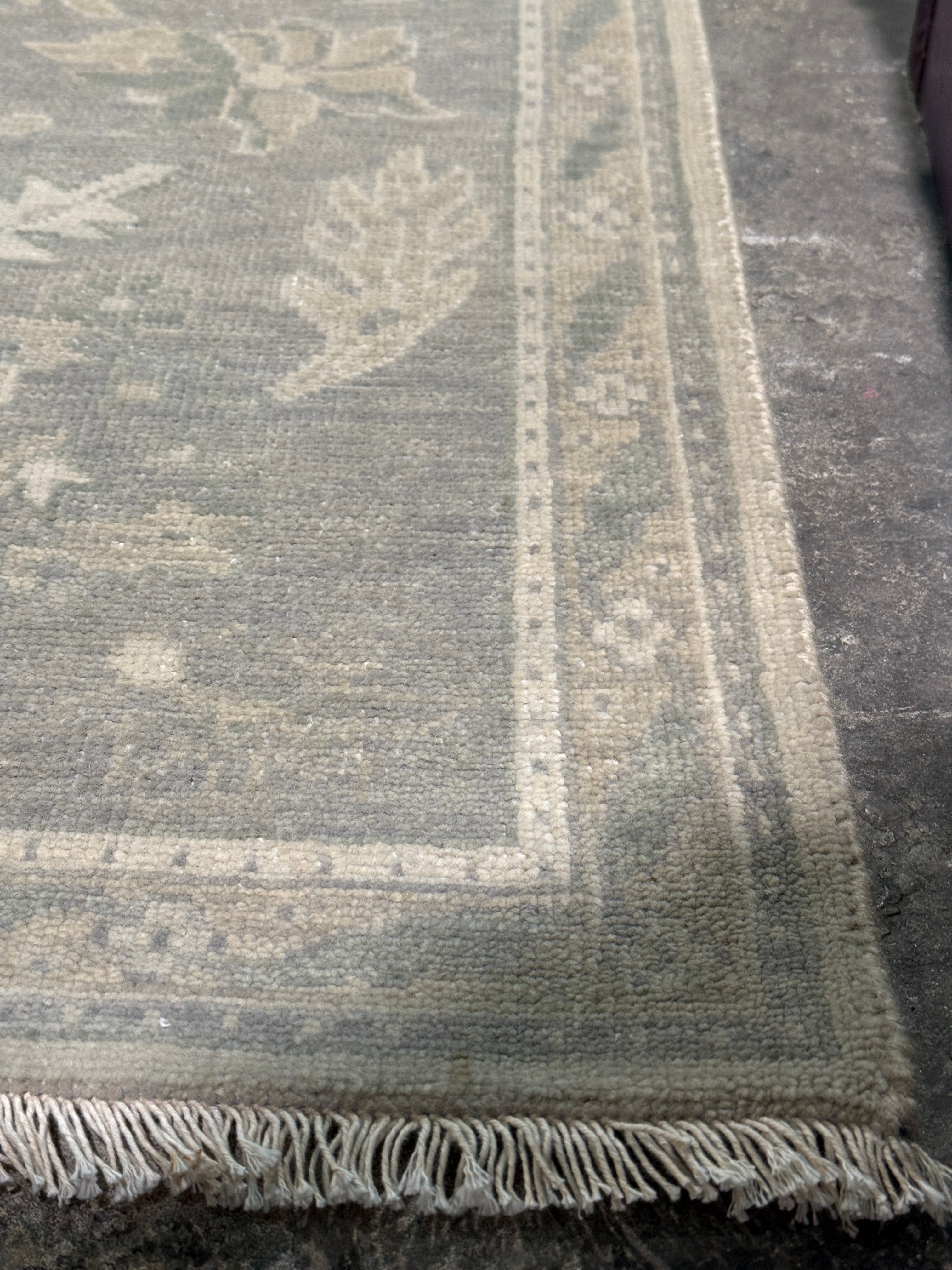 Marla Jones 3x4.9 Grey Hand-Knotted Oushak Rug