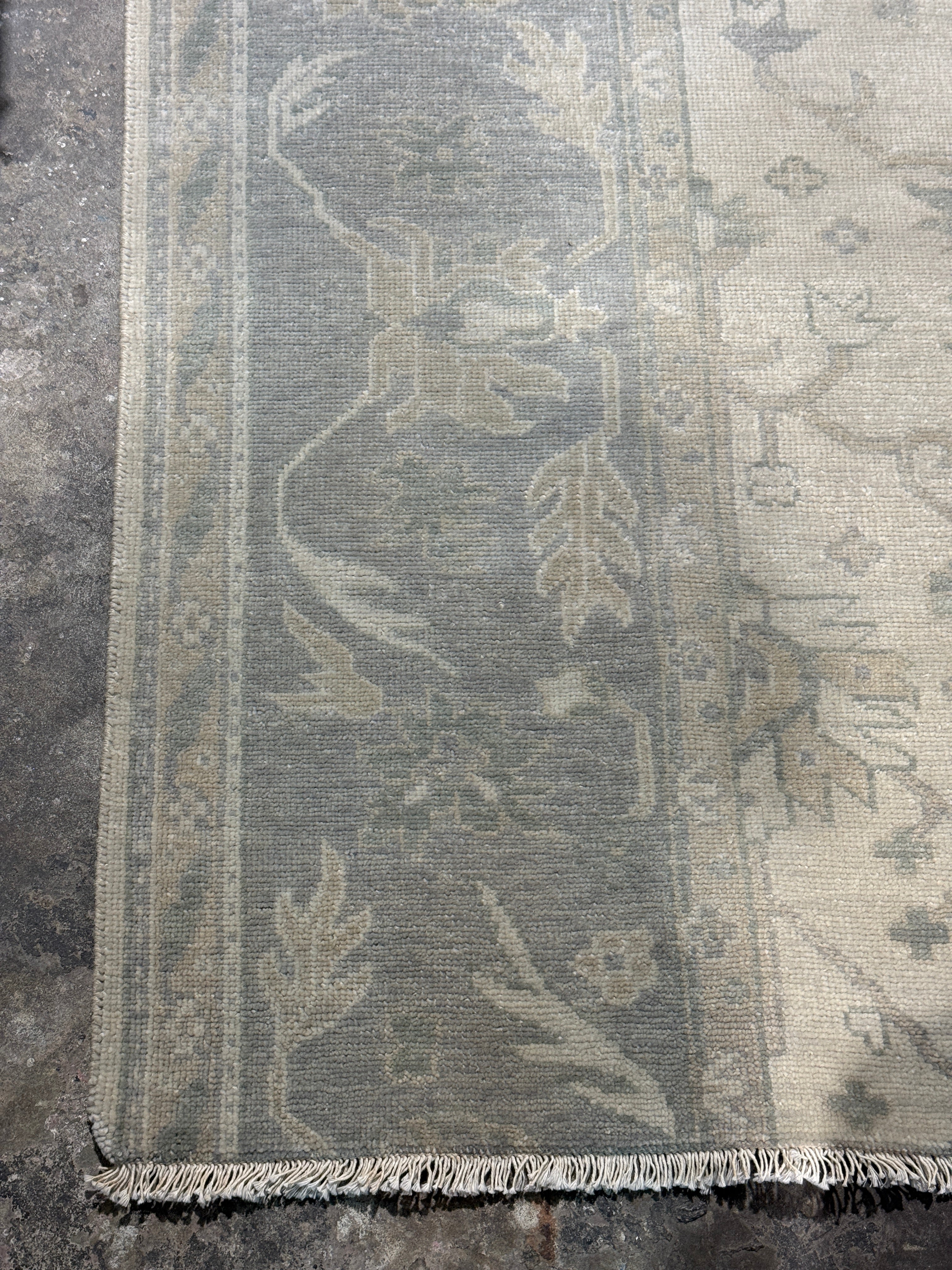 Marla Jones 3x4.9 Grey Hand-Knotted Oushak Rug