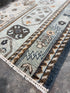 Margot Strum 2.6x5 Blue Hand-Knotted Oushak Rug
