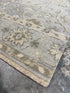 Kelly Strum 2.3x4.6 Grey Hand-Knotted Oushak Rug