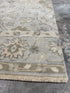 Kelly Strum 2.3x4.6 Grey Hand-Knotted Oushak Rug
