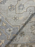 Kelly Strum 2.3x4.6 Grey Hand-Knotted Oushak Rug