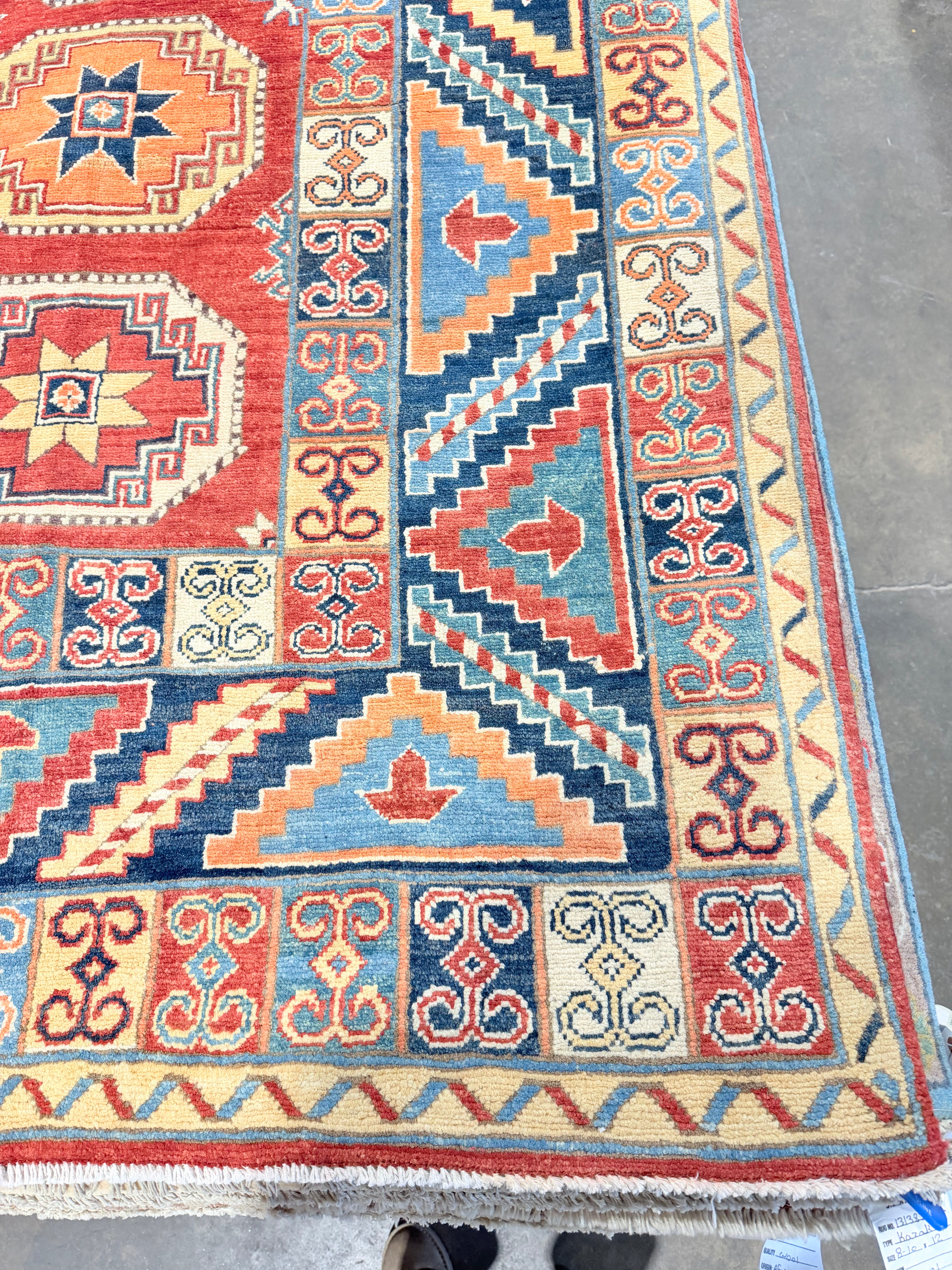 Regina Ting Chen 8.10x12.1 Afghani Aryana Red Rug