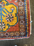 Lorena 10.3x14.3 Rust and Blue Hand-Knotted Nomadic Caucasian Humna Wool Rug