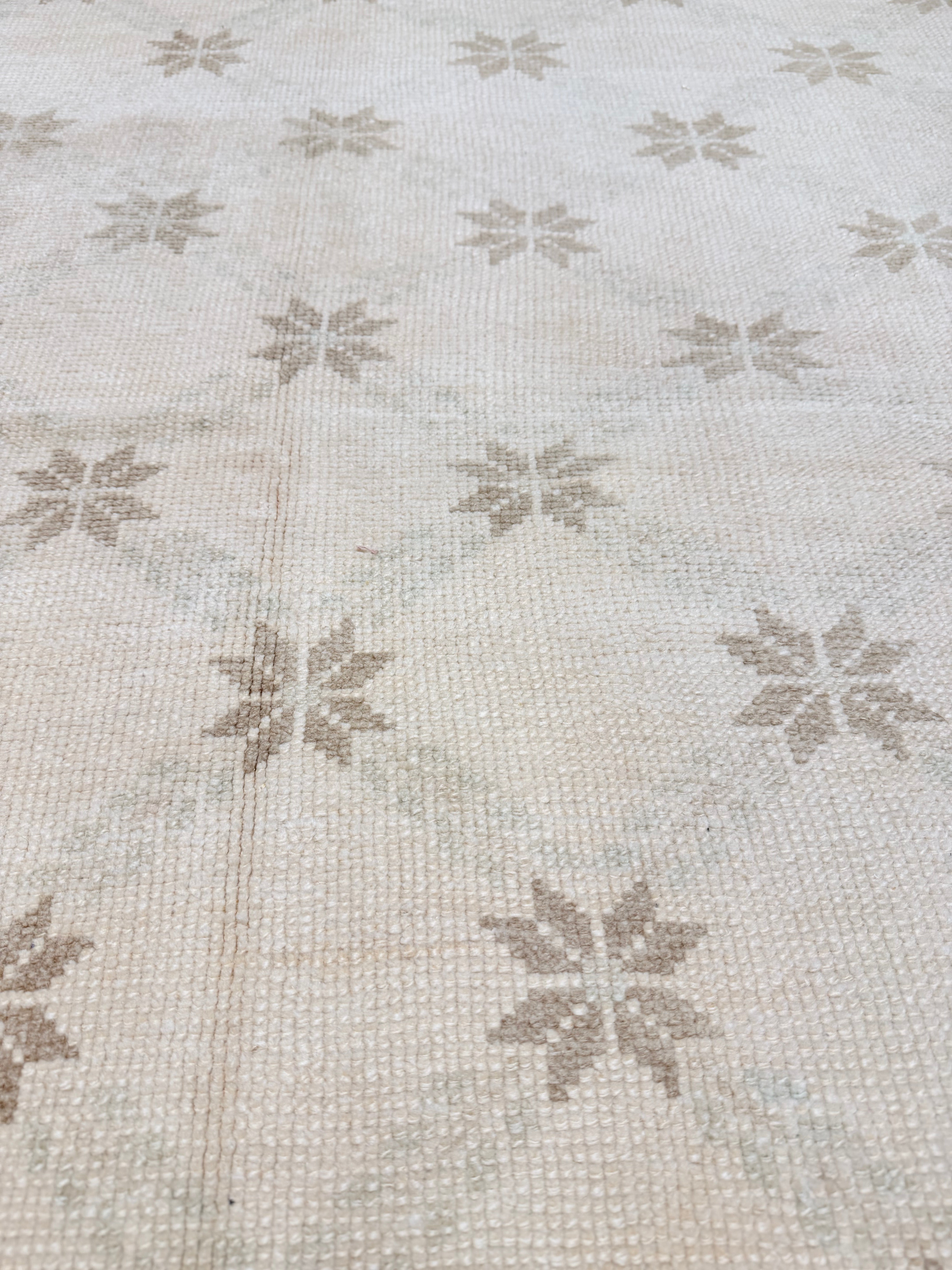 Kate Trefry 3.5x7.3 Afghani Khotan Cream Rug