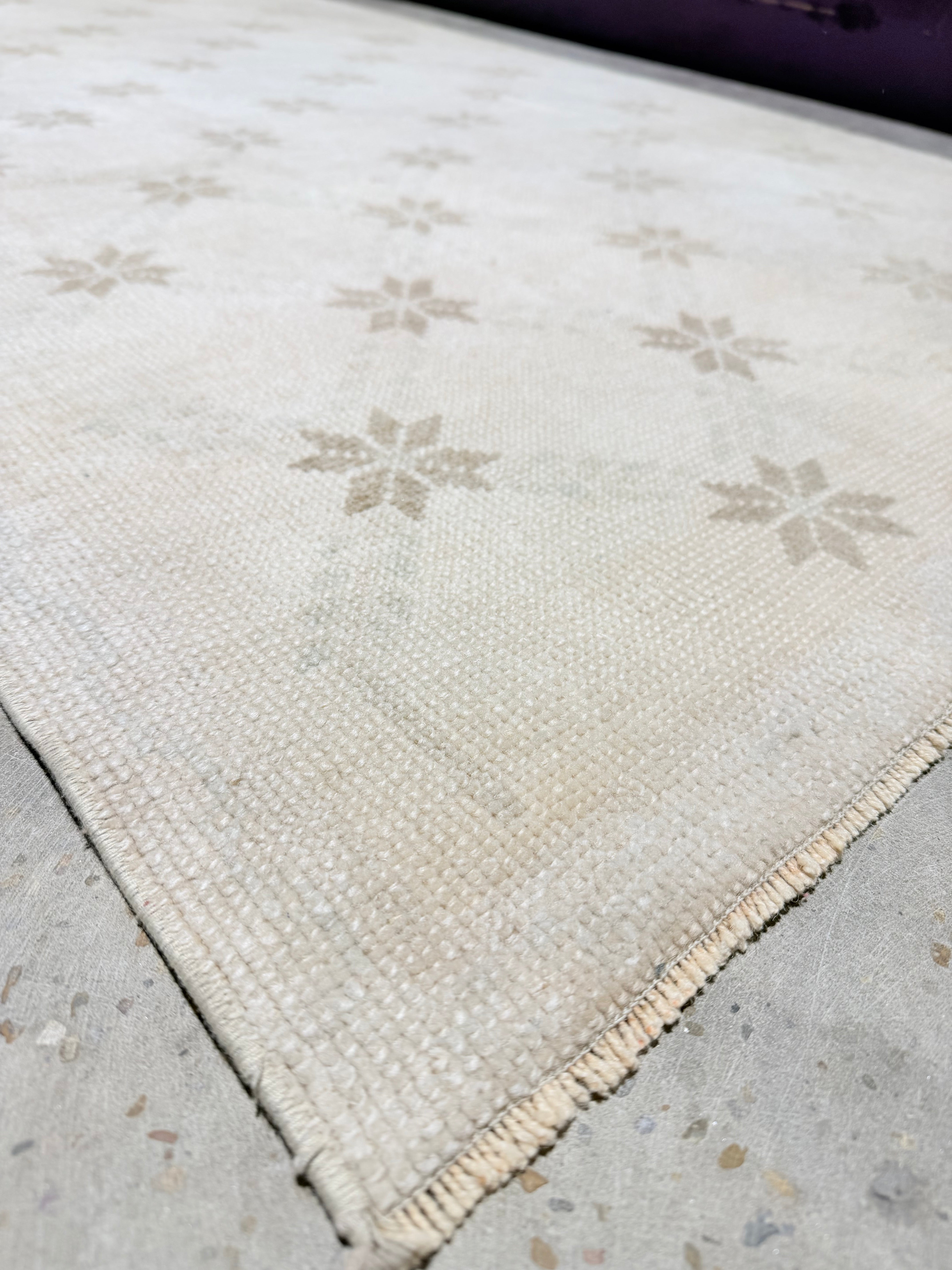 Kate Trefry 3.5x7.3 Afghani Khotan Cream Rug