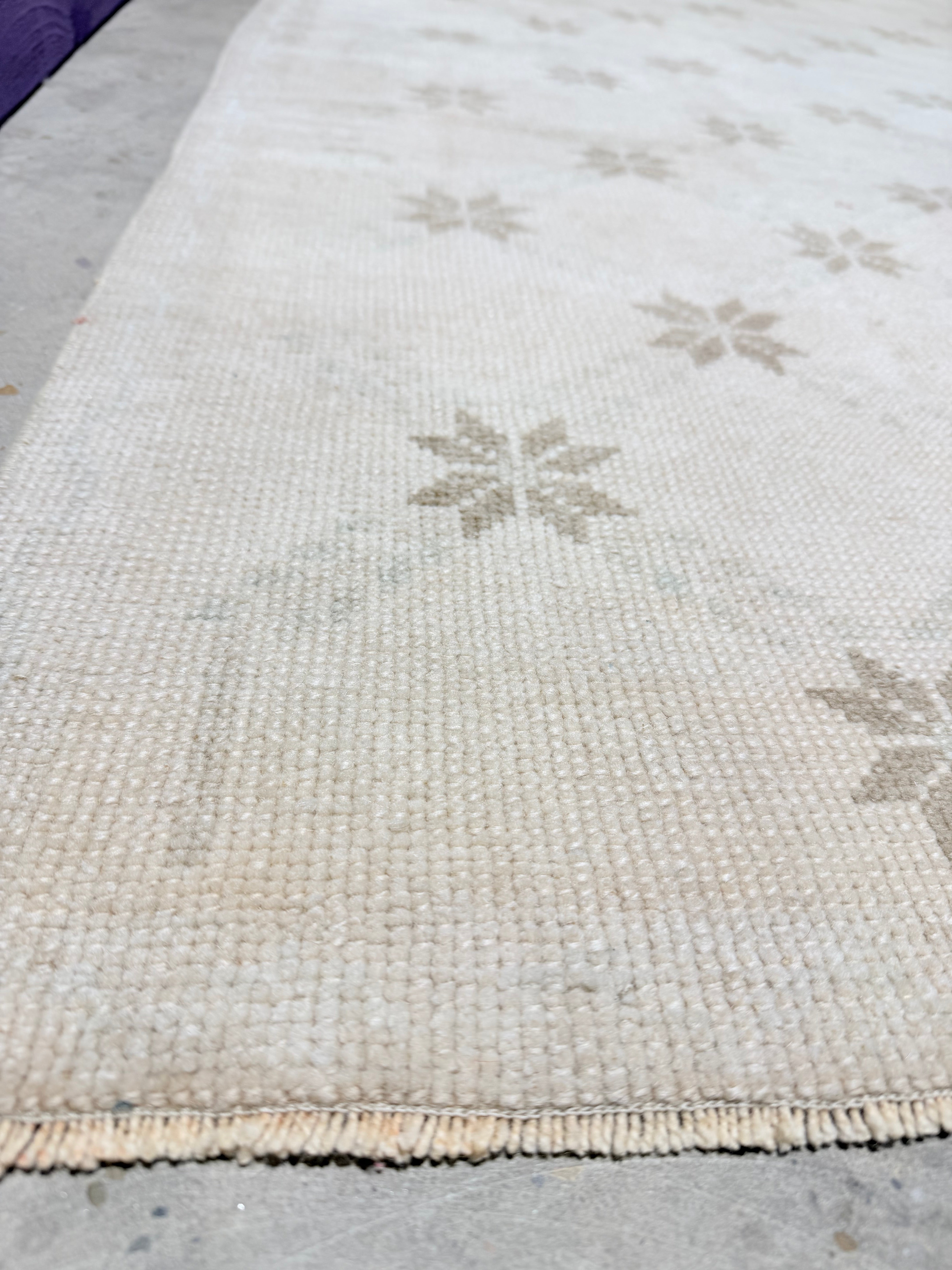 Kate Trefry 3.5x7.3 Afghani Khotan Cream Rug