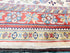 Jessie Nickson-Lopez 5.5x6.9 Afghani Kazak Cream and Red Rug