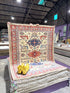 Jessie Nickson-Lopez 5.5x6.9 Afghani Kazak Cream and Red Rug