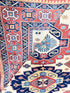 Caitlin Schneiderhan 5.4x7 Afghani Kazak Red Rug