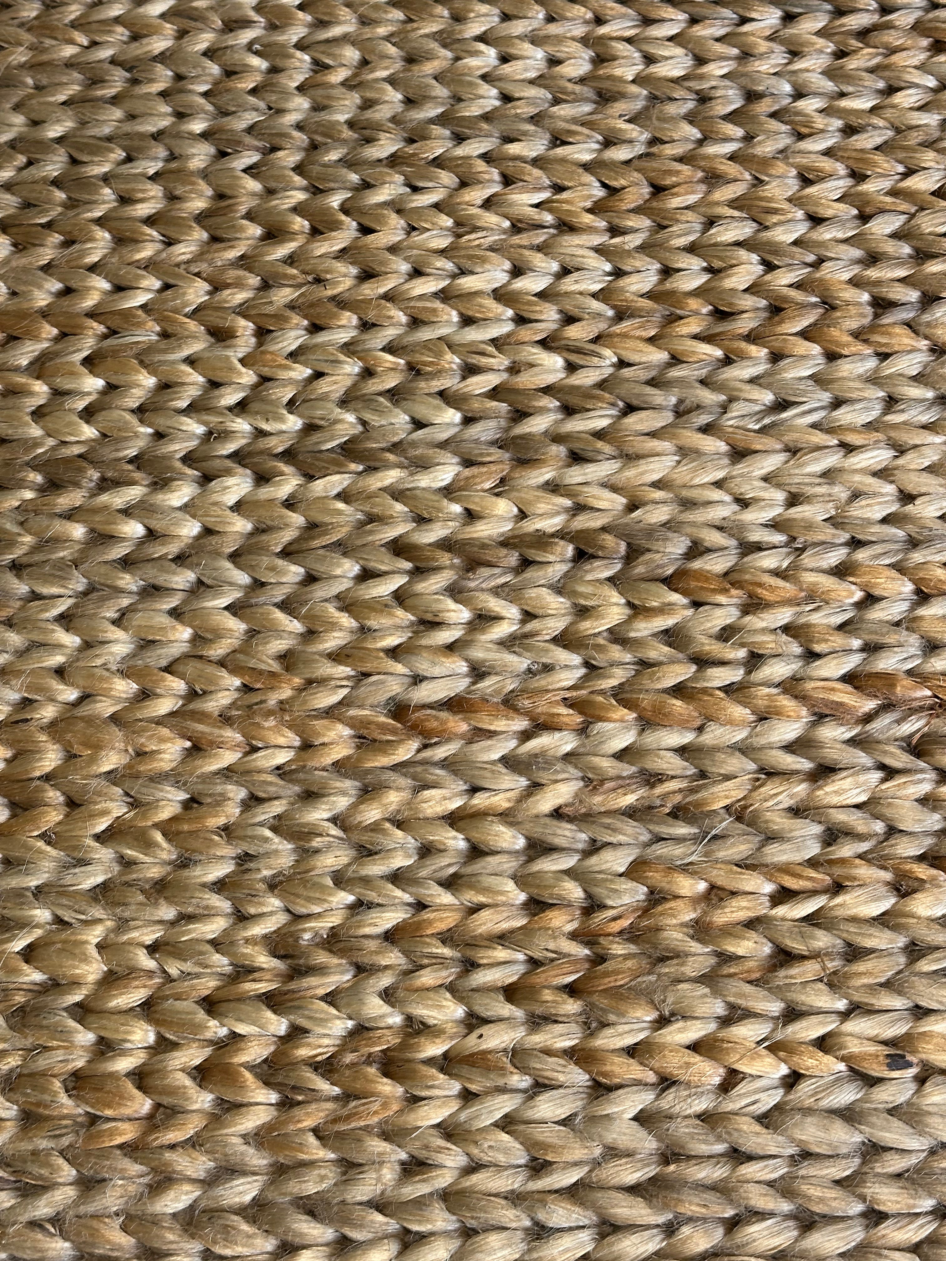 Walter White Handwoven Big Rib Natural Jute Rug (Multiple Sizes)