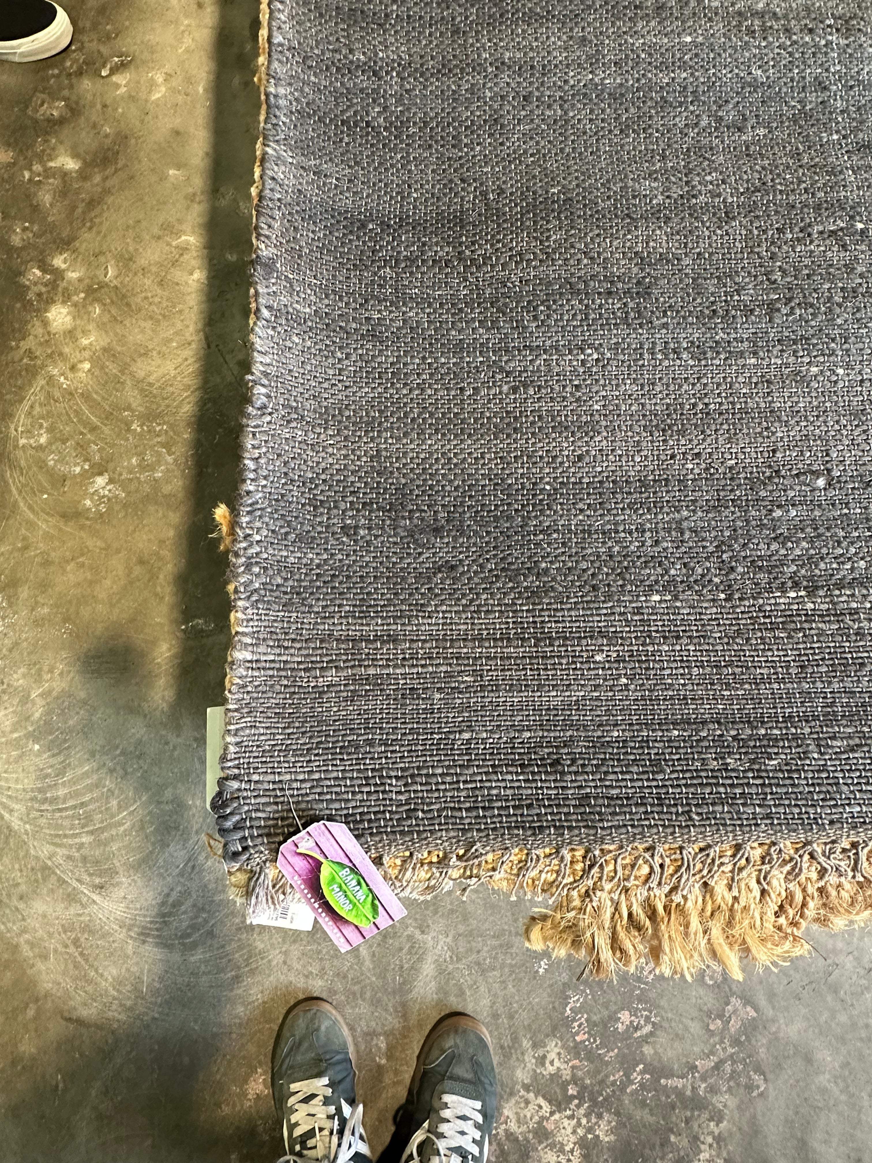 Captain Beefheart 4x6 Green Handwoven Jute Durrie Rug CLEARANCE 70% OFF