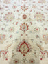 Alison Tatlock 5.7x8.1 Afghani Oushak Red and Ivory Rug