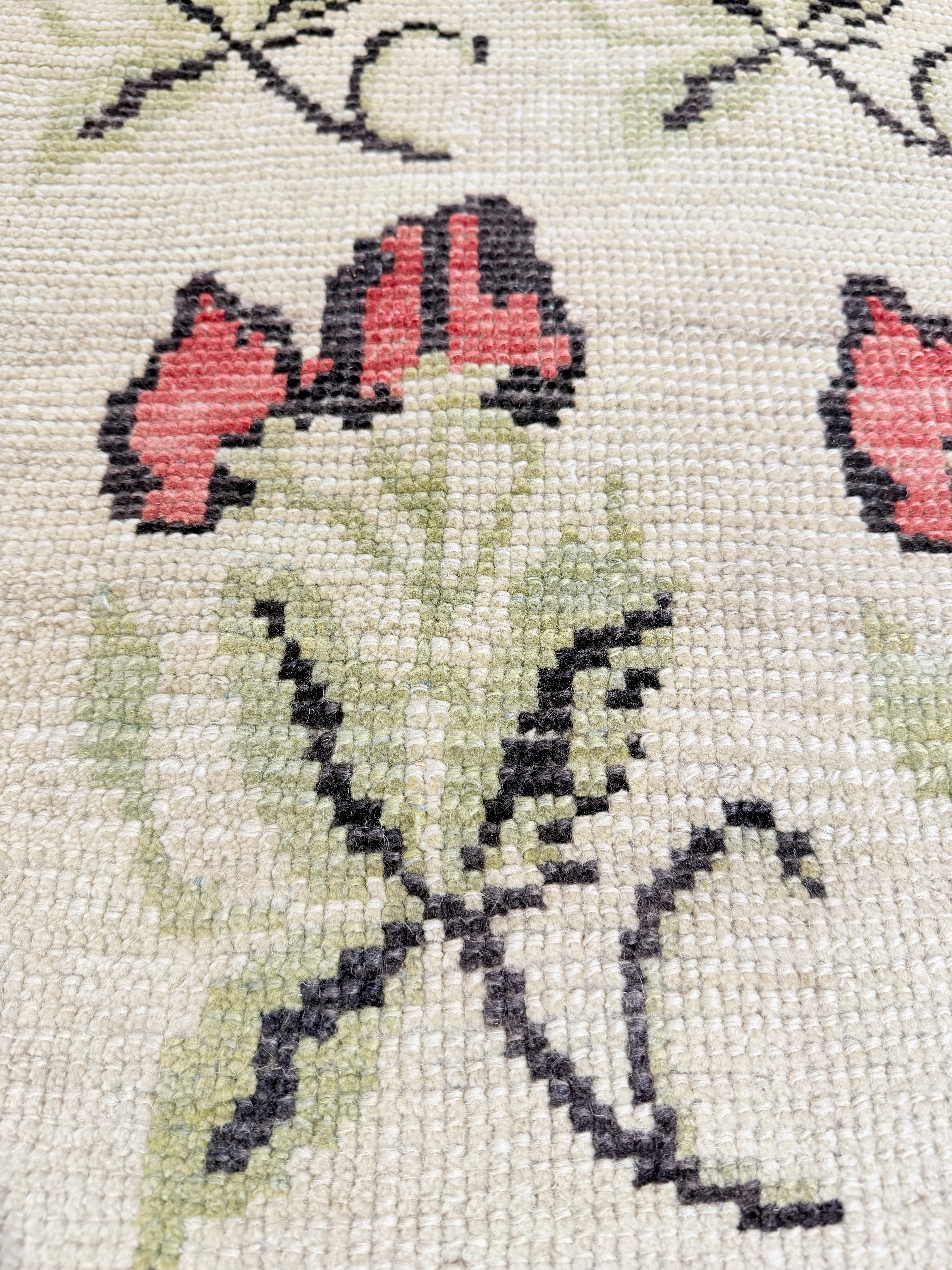 Ashlyn Truelick 5.4x10 Turkish Ivory Floral Rug