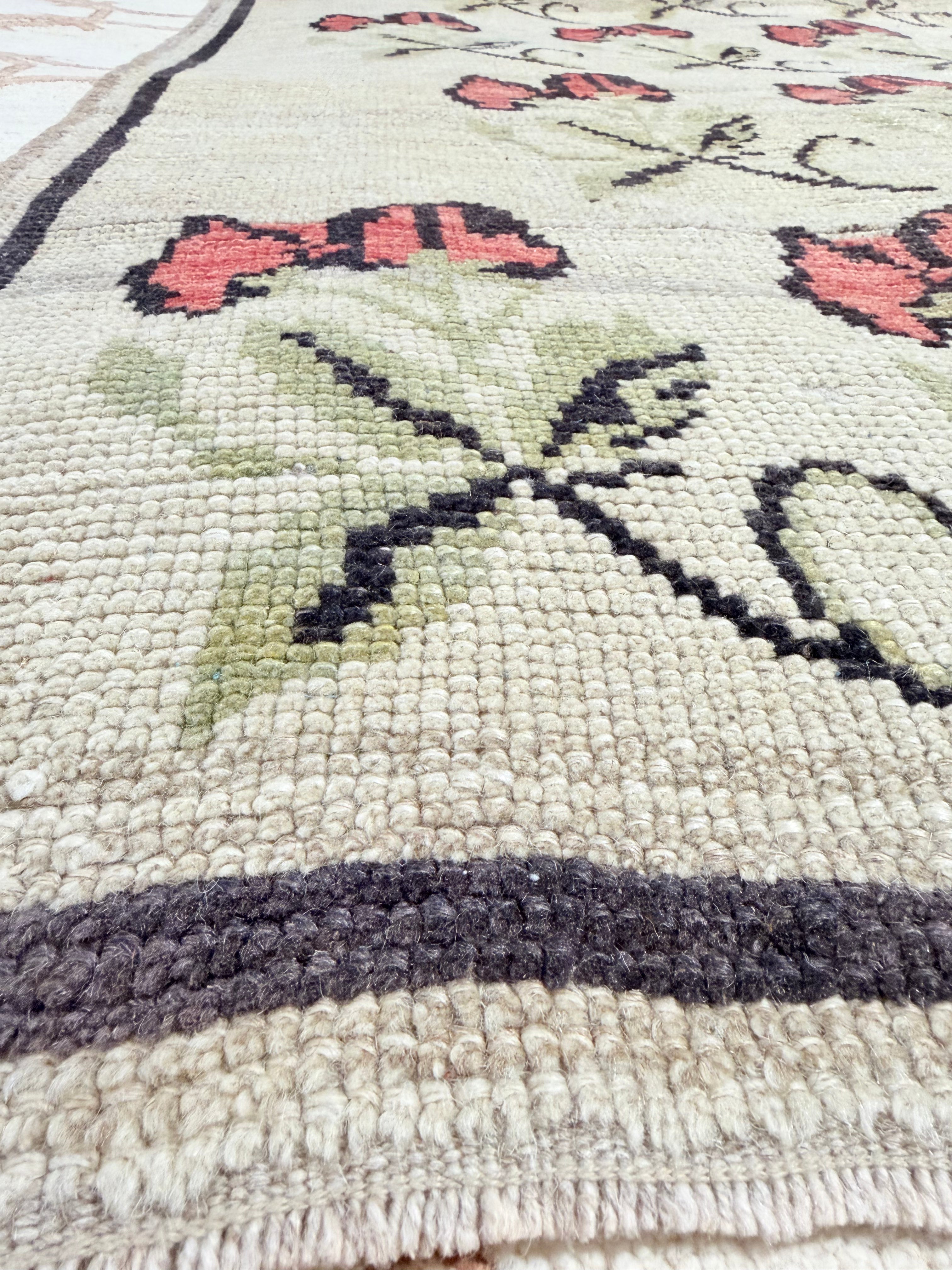 Ashlyn Truelick 5.4x10 Turkish Ivory Floral Rug