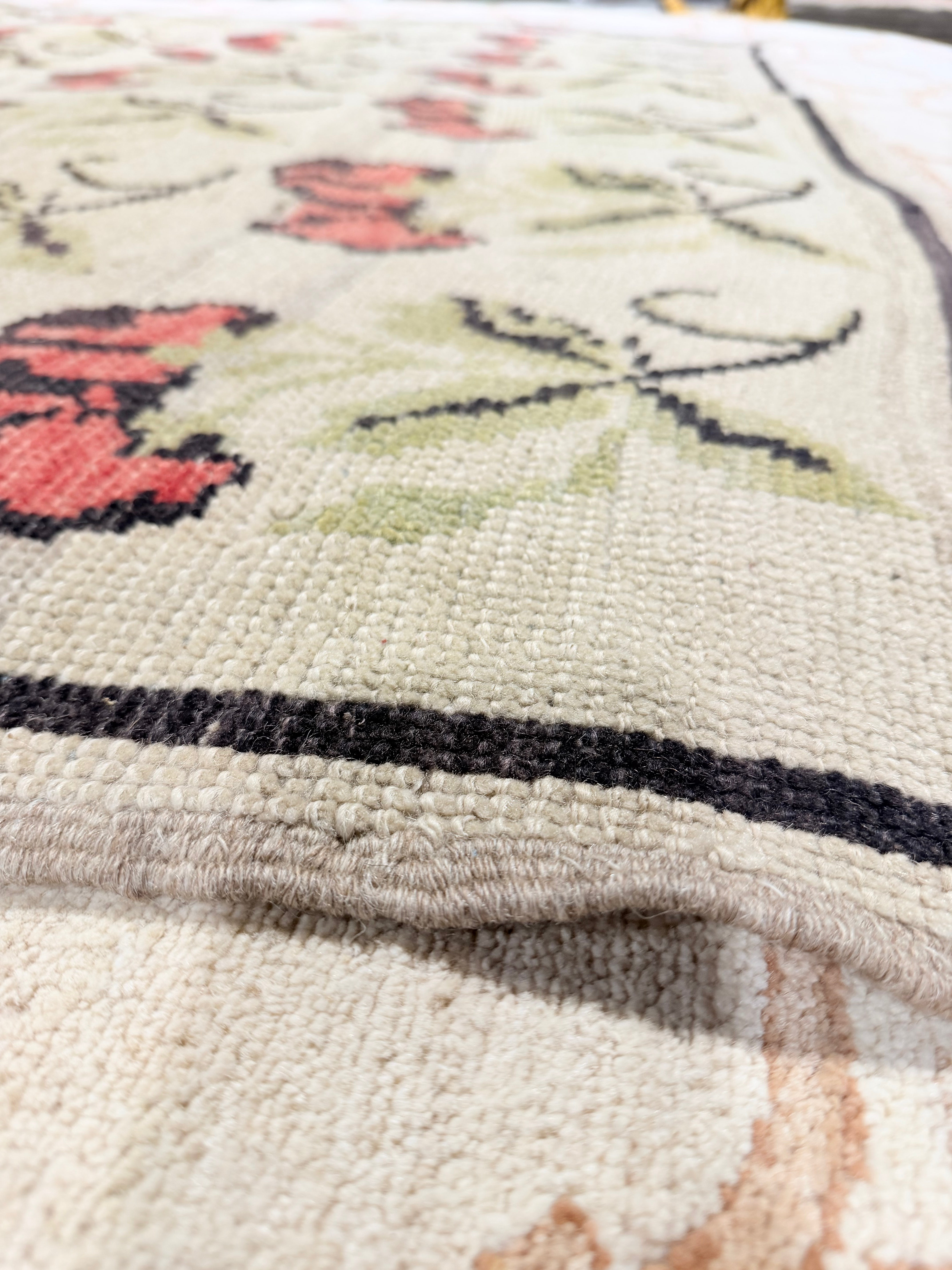 Ashlyn Truelick 5.4x10 Turkish Ivory Floral Rug