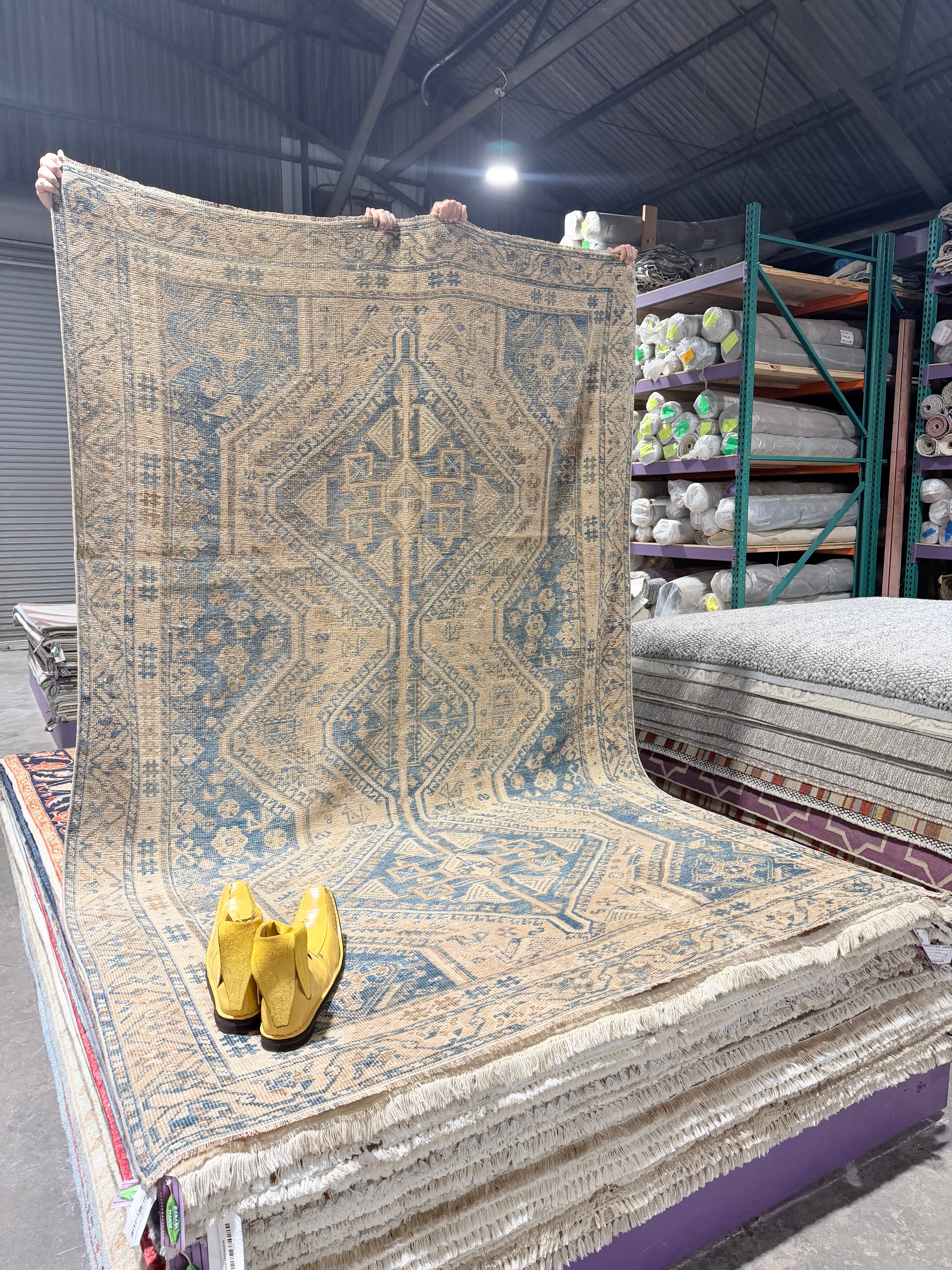 Natalie Cline 5.10x9.1 Turkish Blue Rug