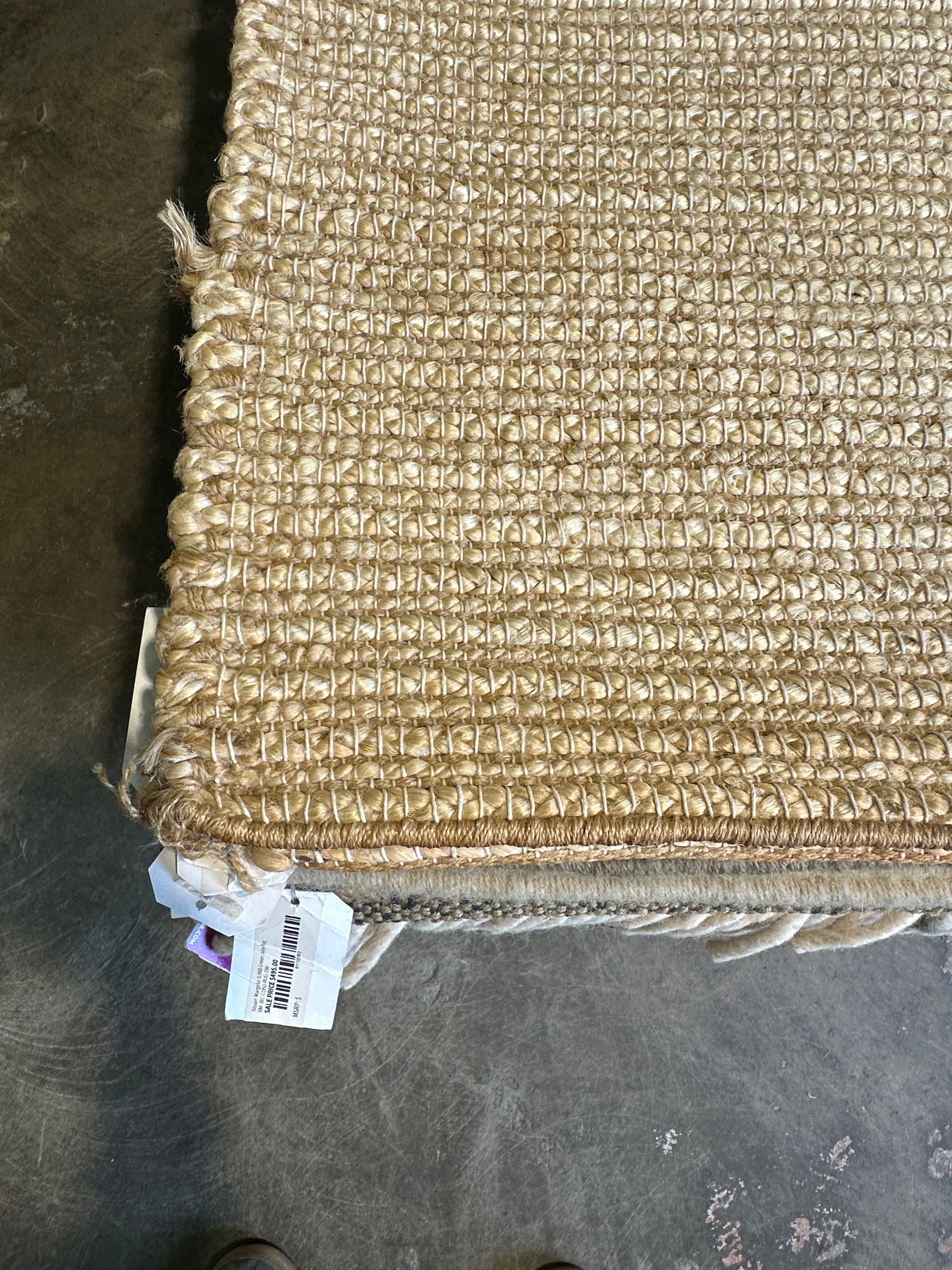 Lilli Von Shtupp 5.3x7.6 Handwoven Natural Jute Rug