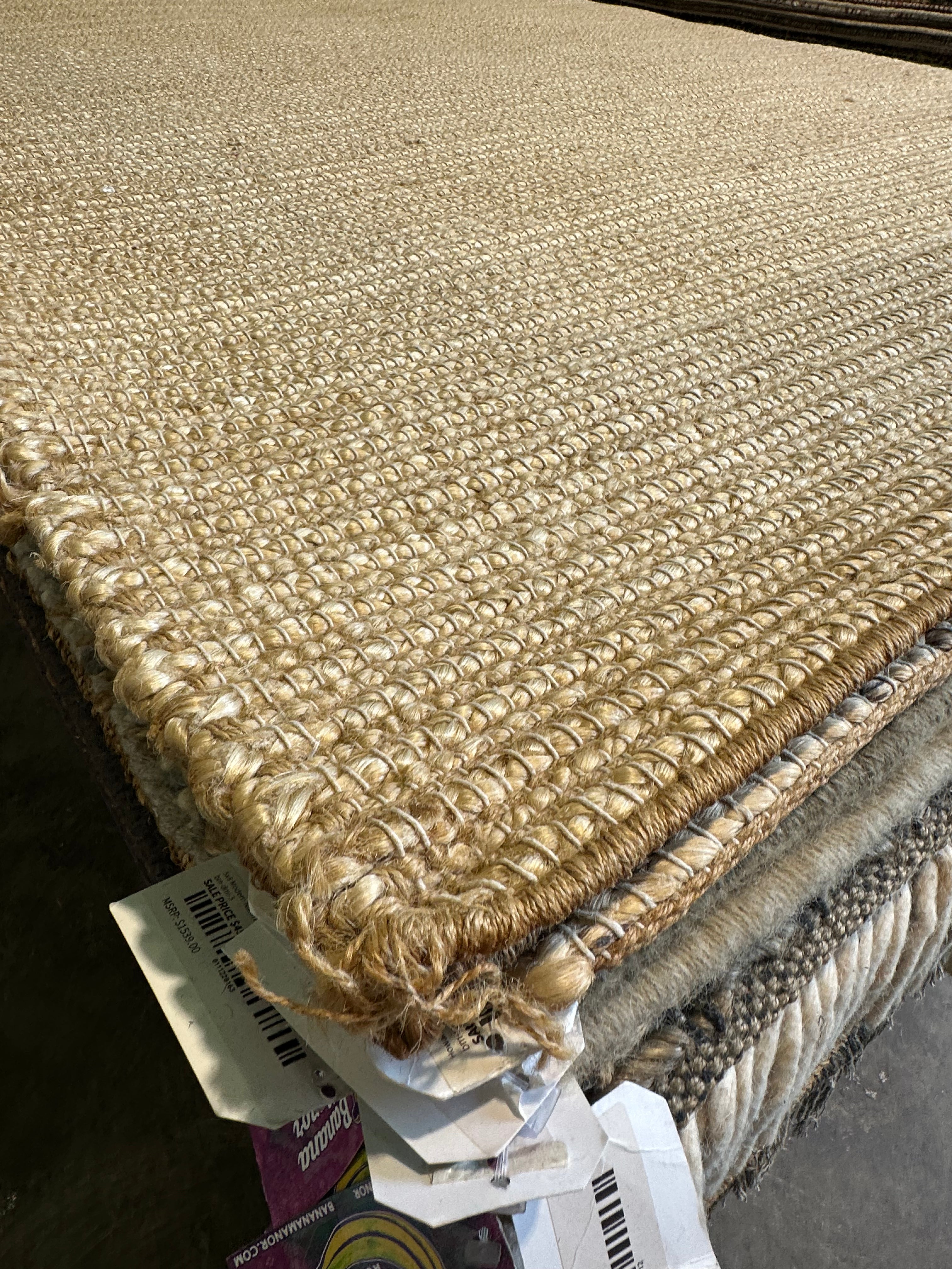Lilli Von Shtupp 5.3x7.6 Handwoven Natural Jute Rug
