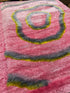 George Pinkelstein 5x7 Hand-Woven Modern Shaggy Pink Viscose