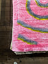 George Pinkelstein 5x7 Hand-Woven Modern Shaggy Pink Viscose