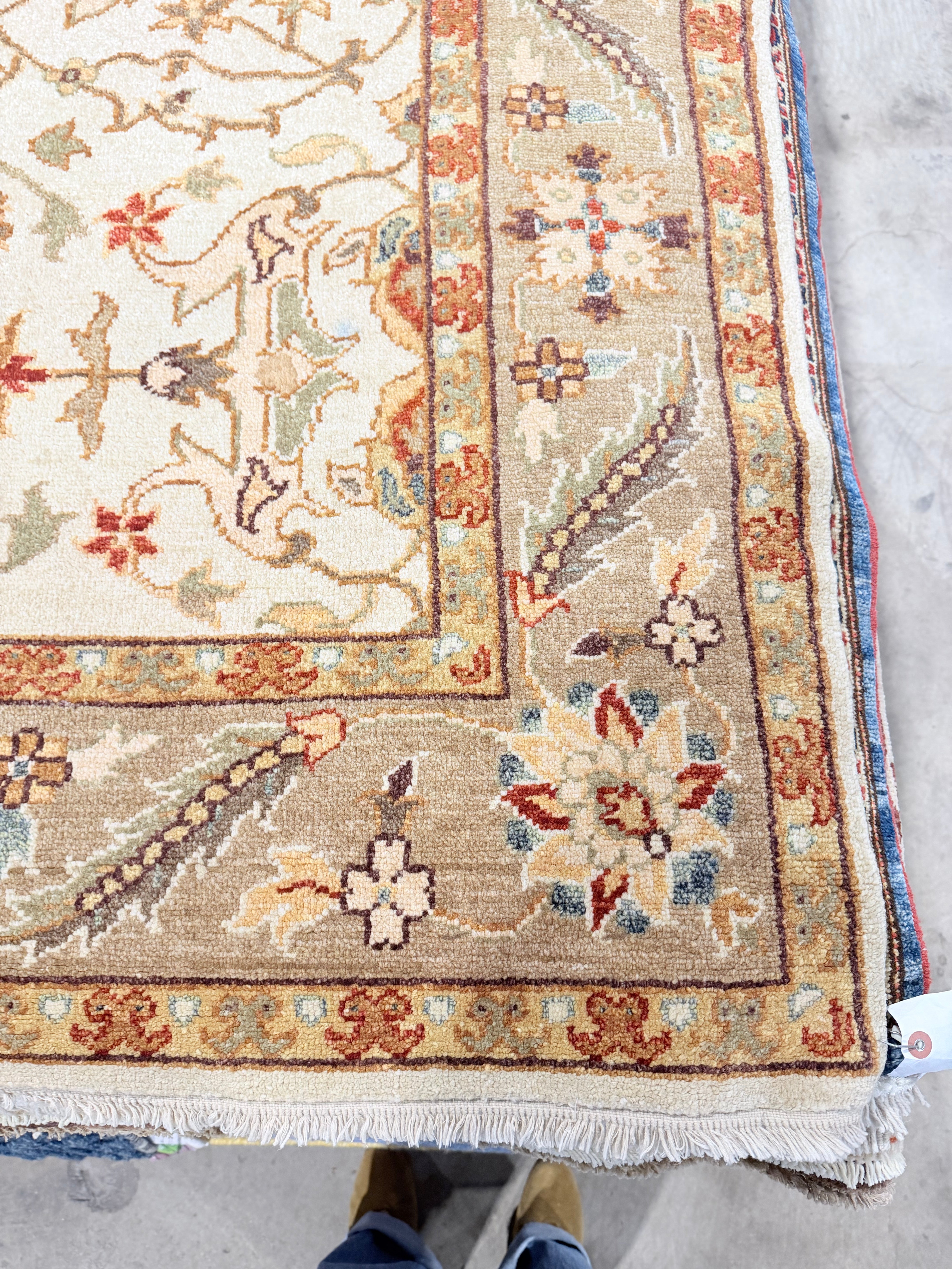 Elizabeth Harlow 4x6 Badkhshan Ivory Rug