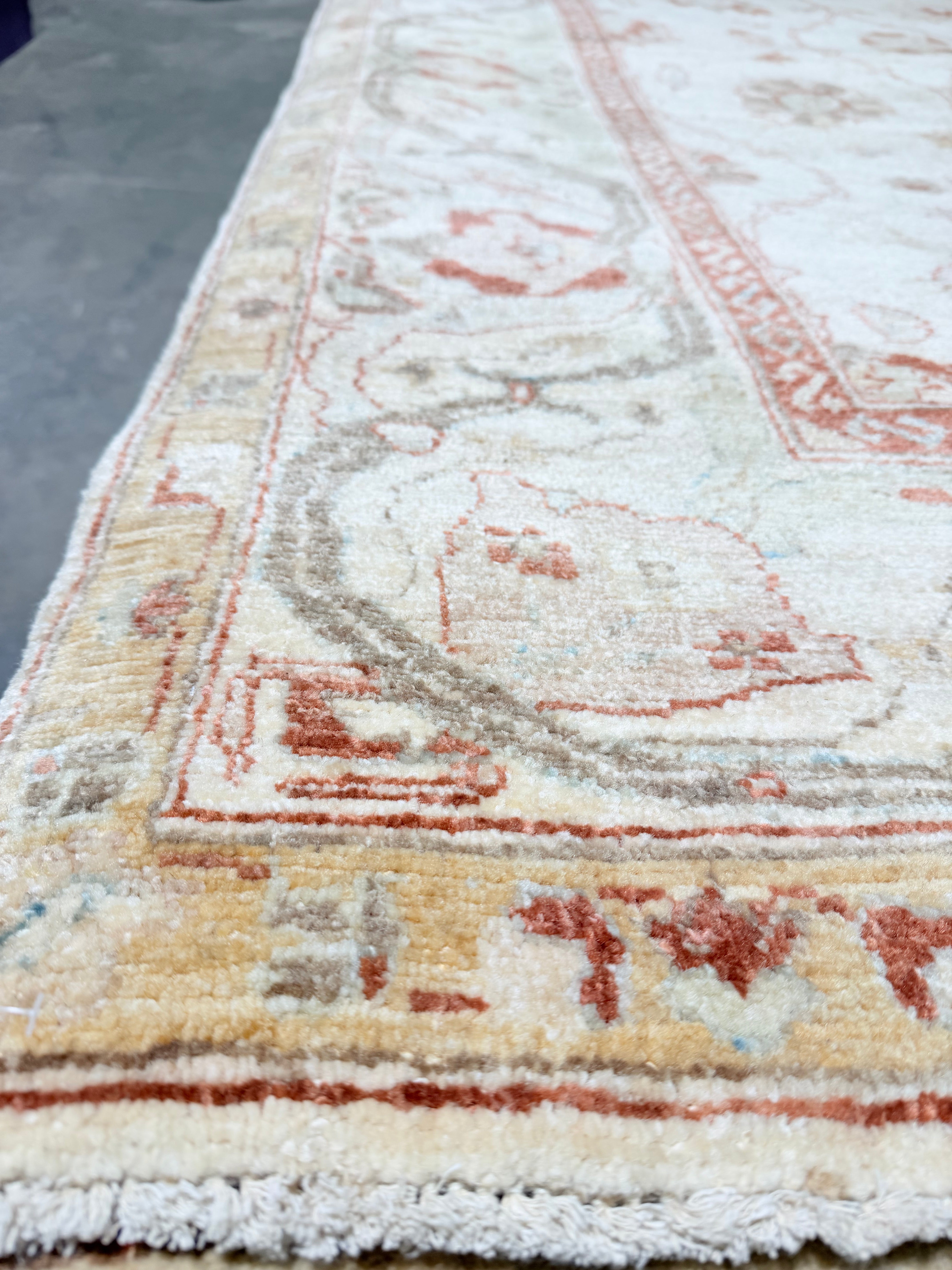 Kevin Kobinsky 6x9.11 Afghani Oushak Ivory Rug