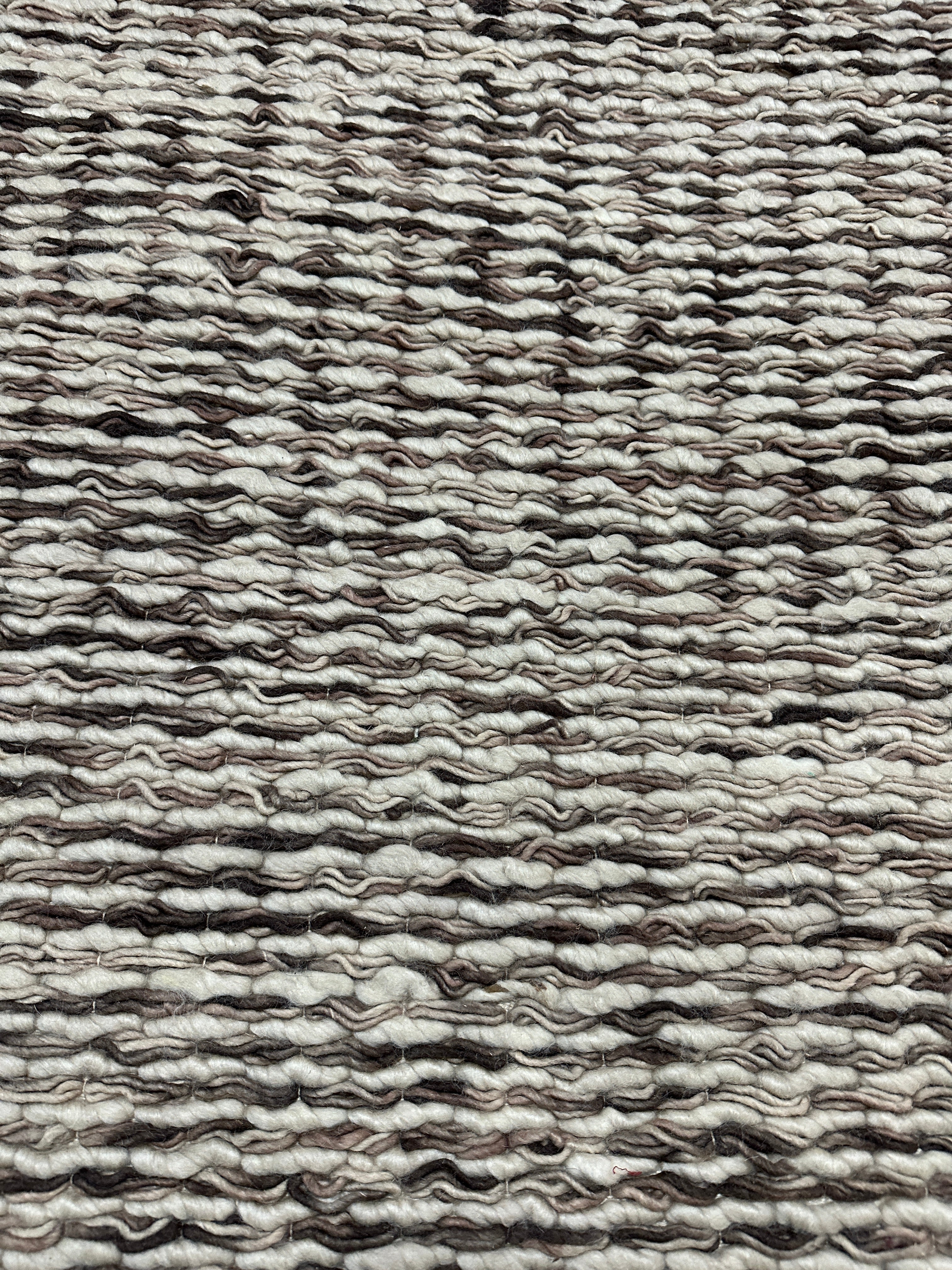 Preston 5x7.9 Hand-Woven Durrie Beige and Black