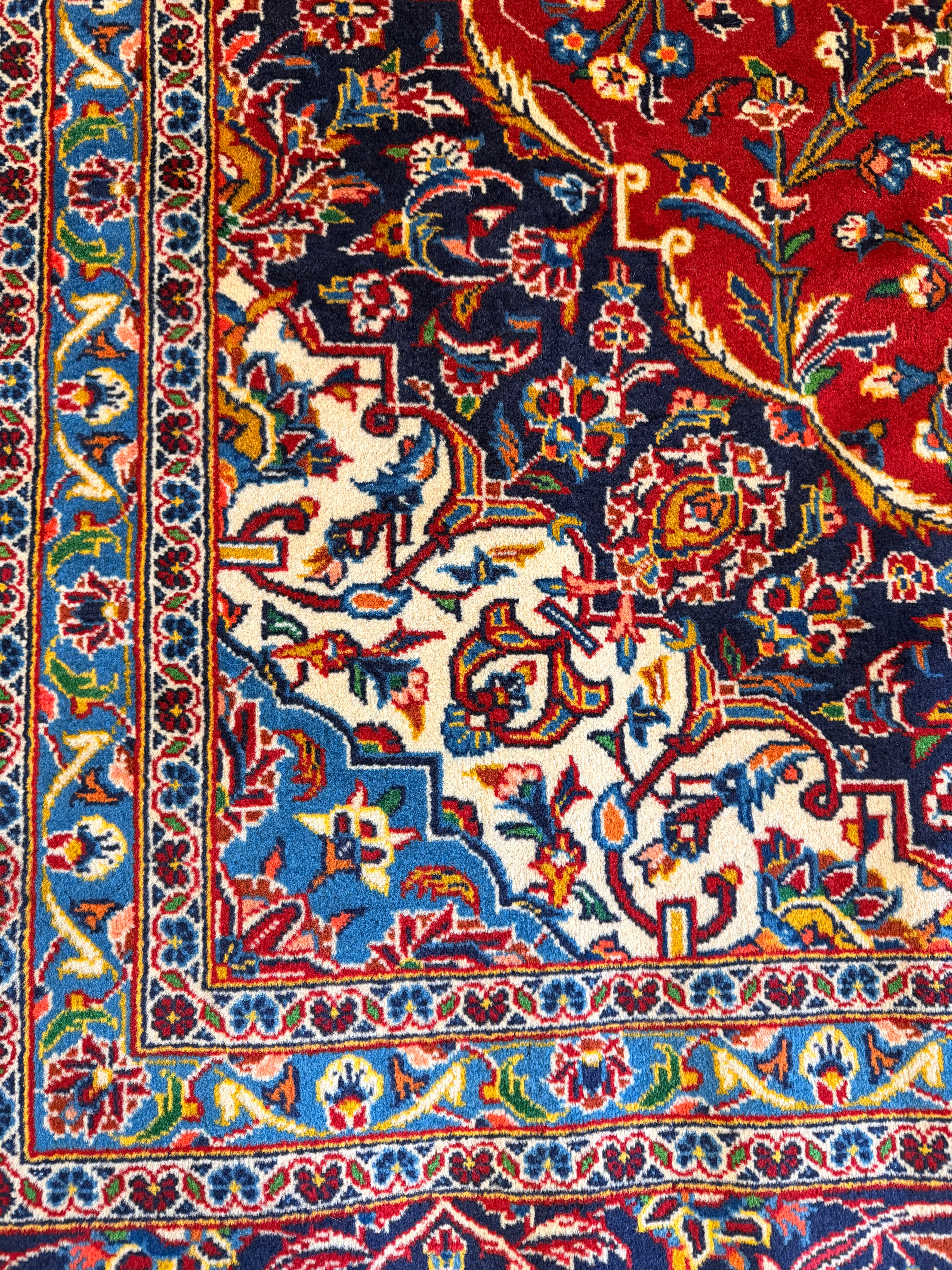 Millie Bobby Brown 9.9x13.2 Iranian Persian Khashan Red Rug