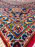 Millie Bobby Brown 9.9x13.2 Iranian Persian Khashan Red Rug