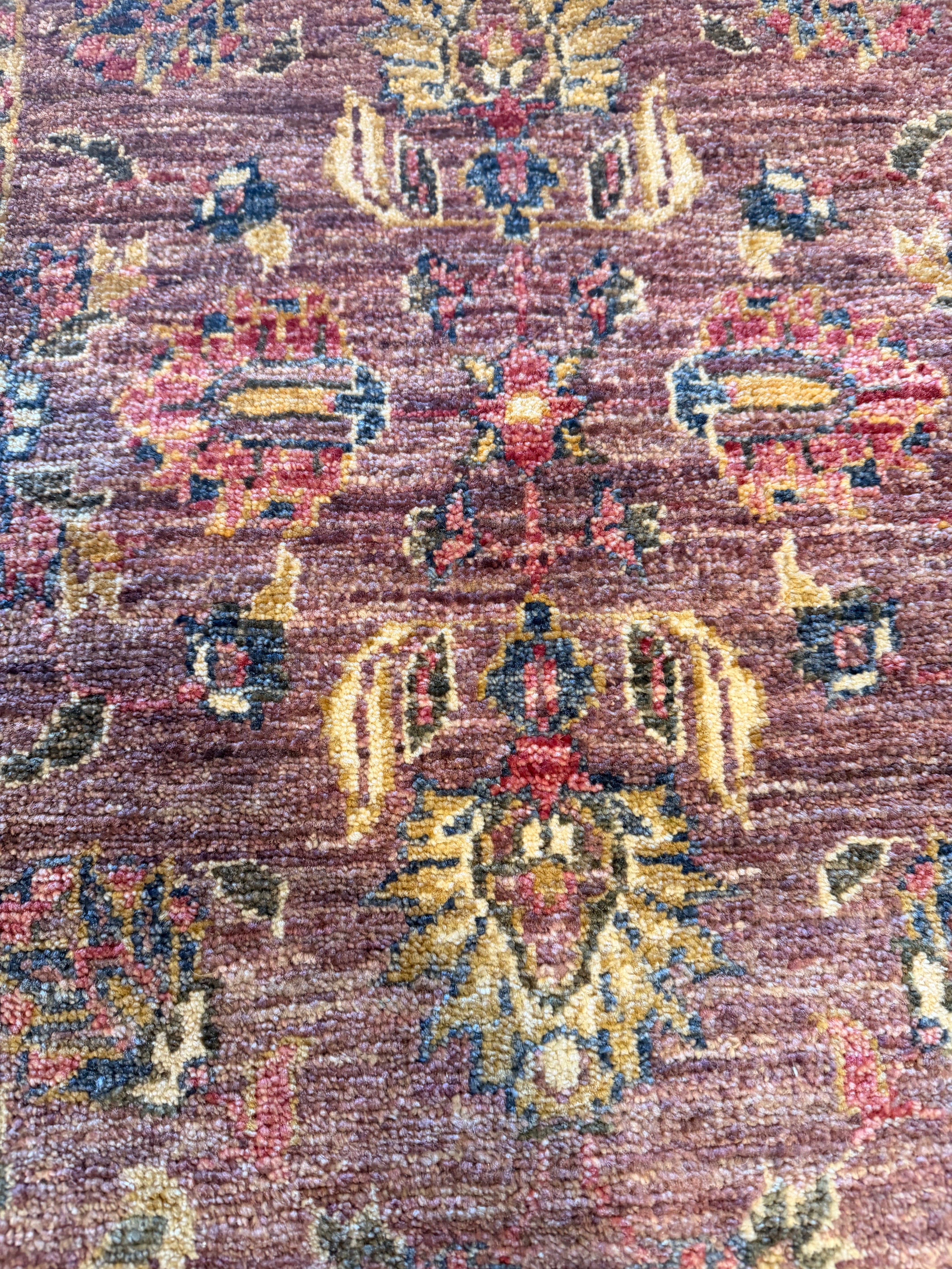 Ann Elizabeth 2x3 Purple Hand-Knotted Oushak