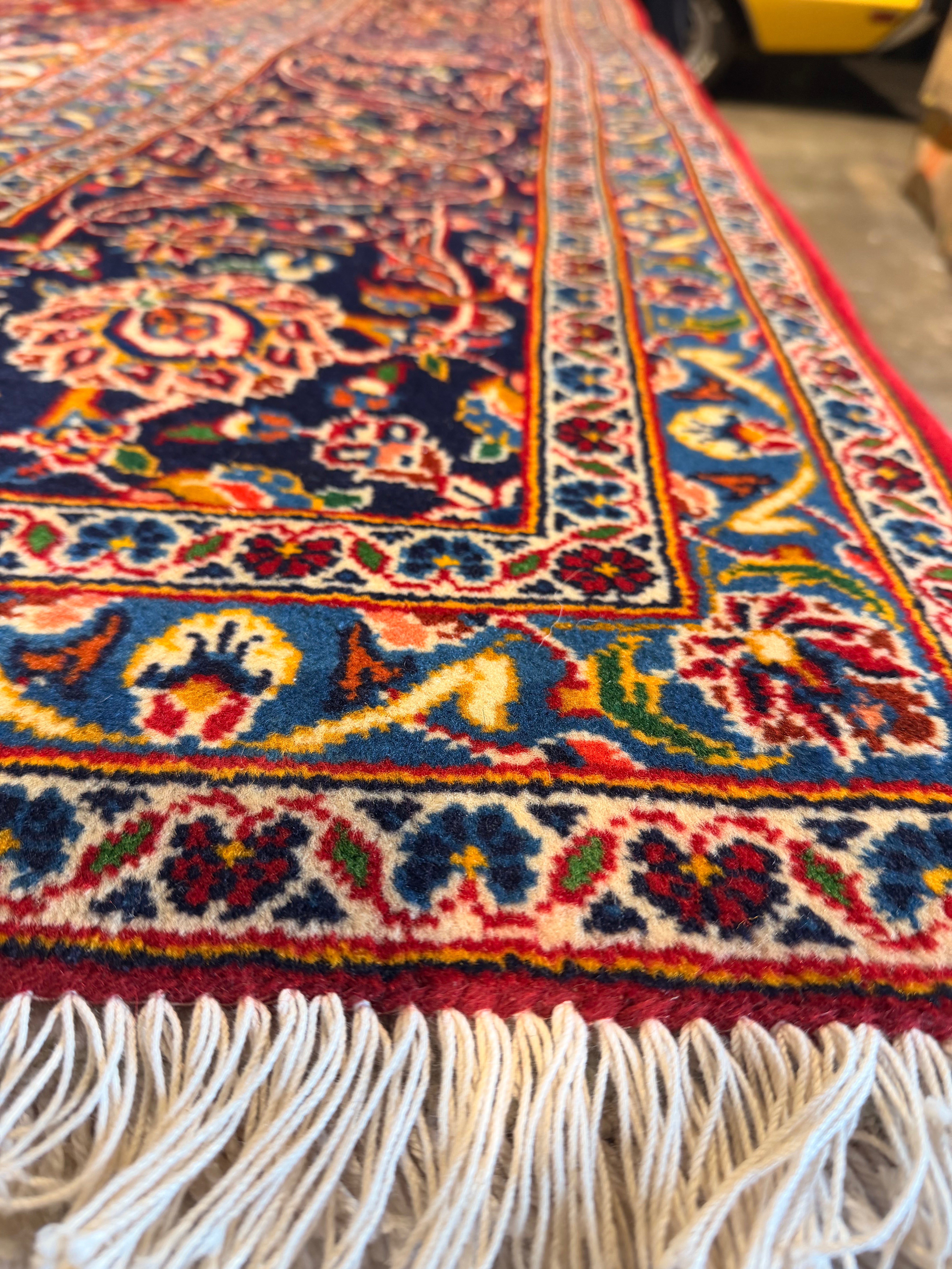 Millie Bobby Brown 9.9x13.2 Iranian Persian Khashan Red Rug