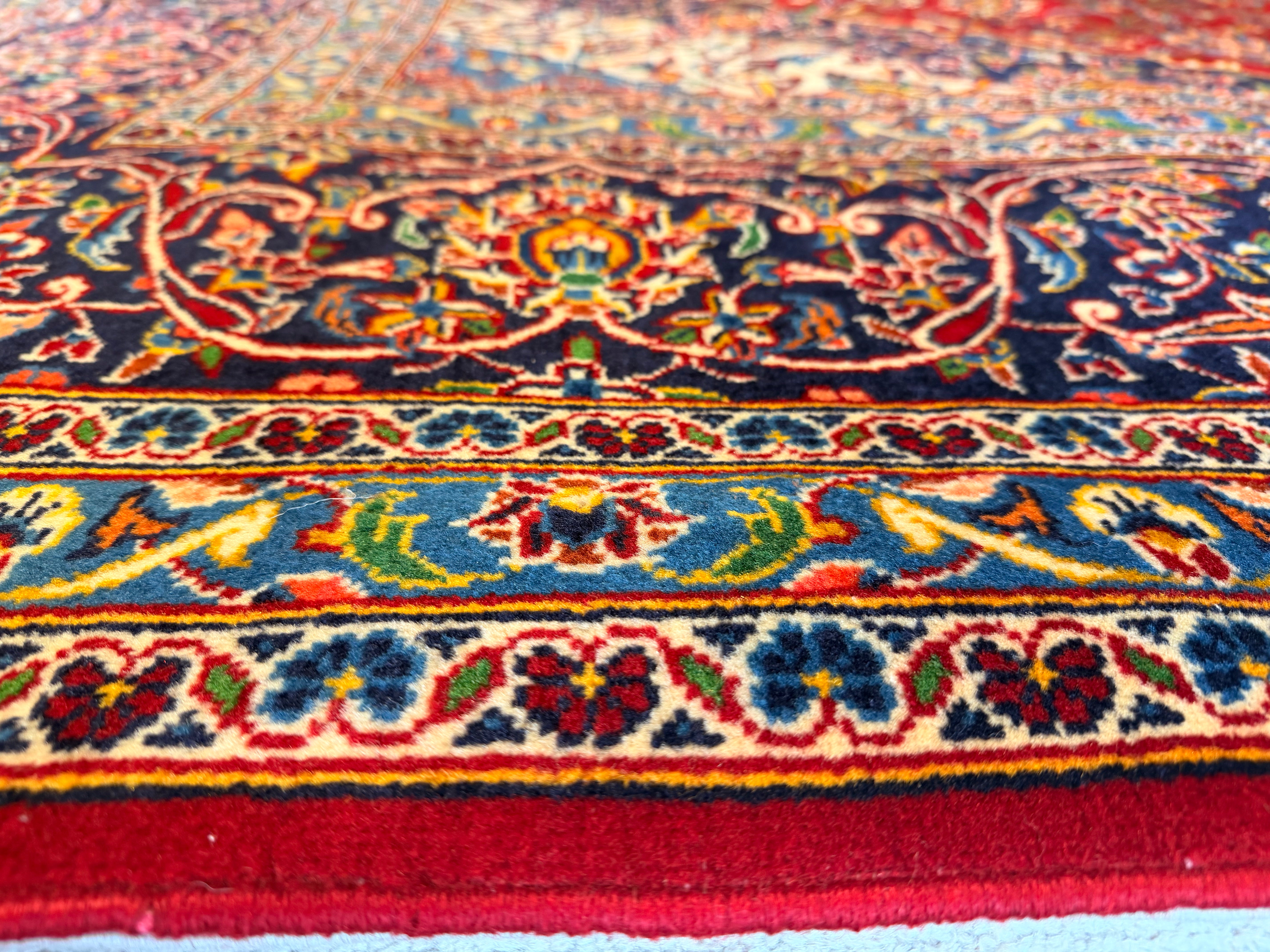 Millie Bobby Brown 9.9x13.2 Iranian Persian Khashan Red Rug