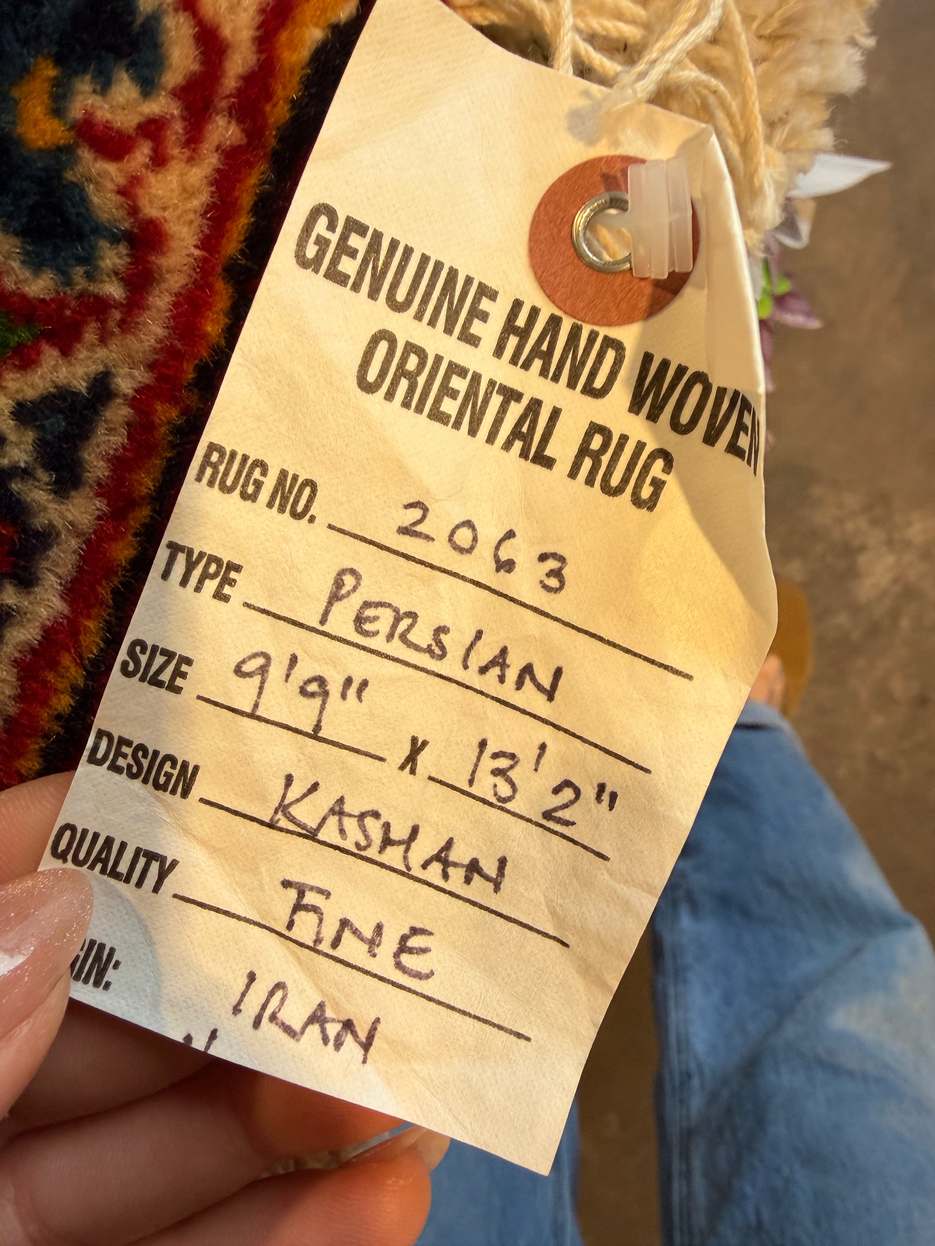 Millie Bobby Brown 9.9x13.2 Iranian Persian Khashan Red Rug