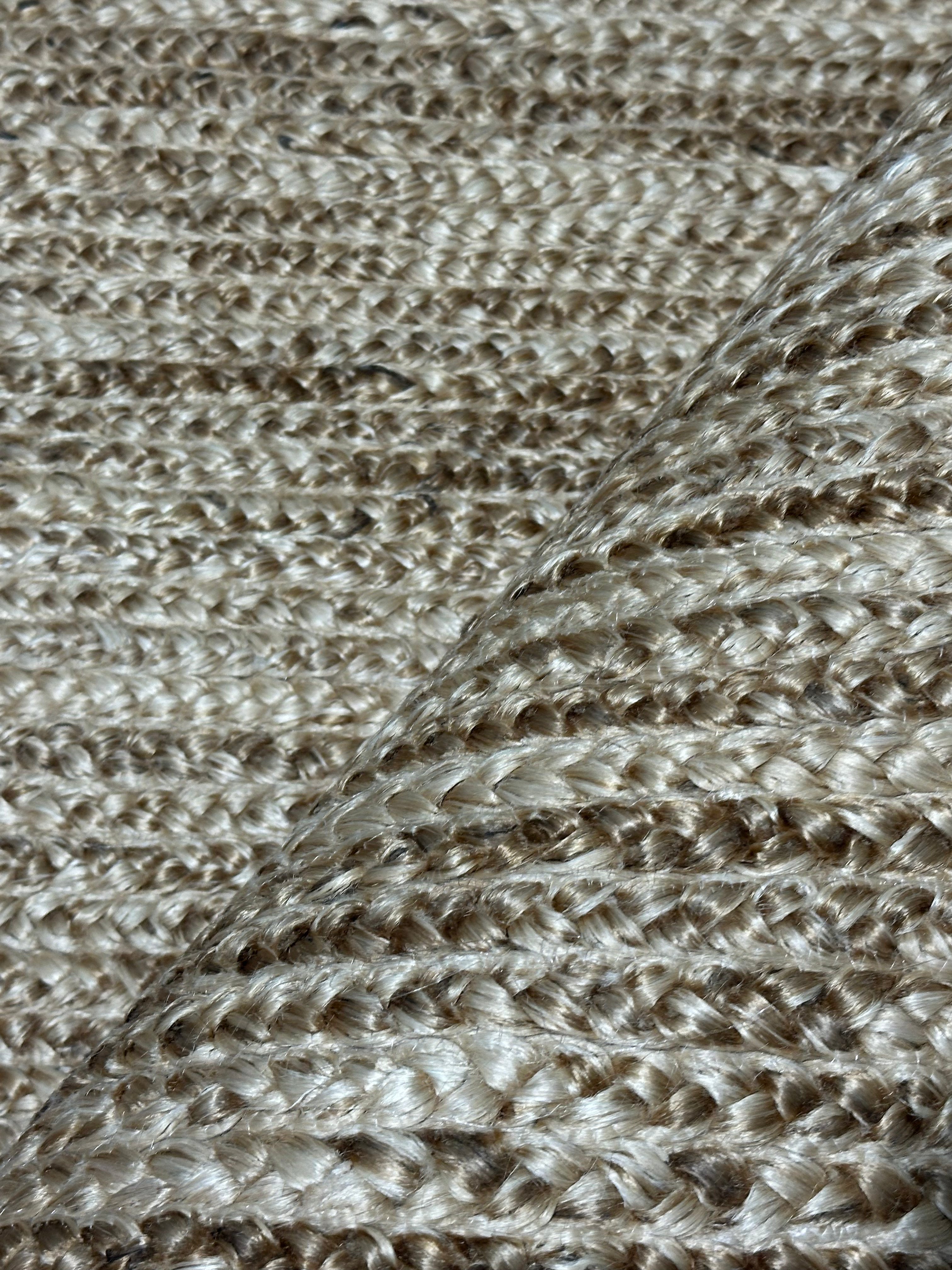 John Winger 5x8.3 Handwoven Natural Jute Rug