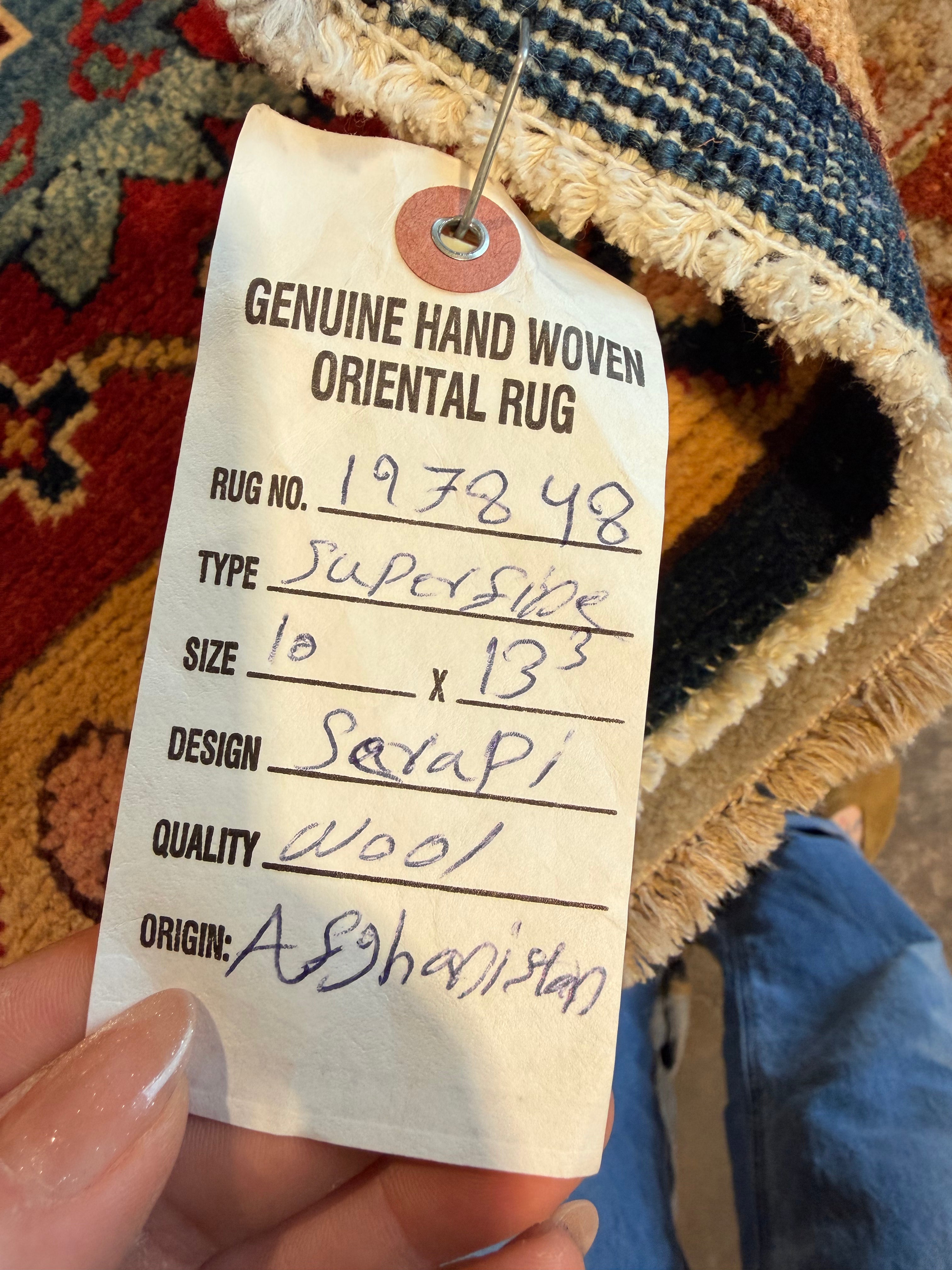 Jennie Malone 10x13.3 Afghani Bakhshayesh Red  Rug