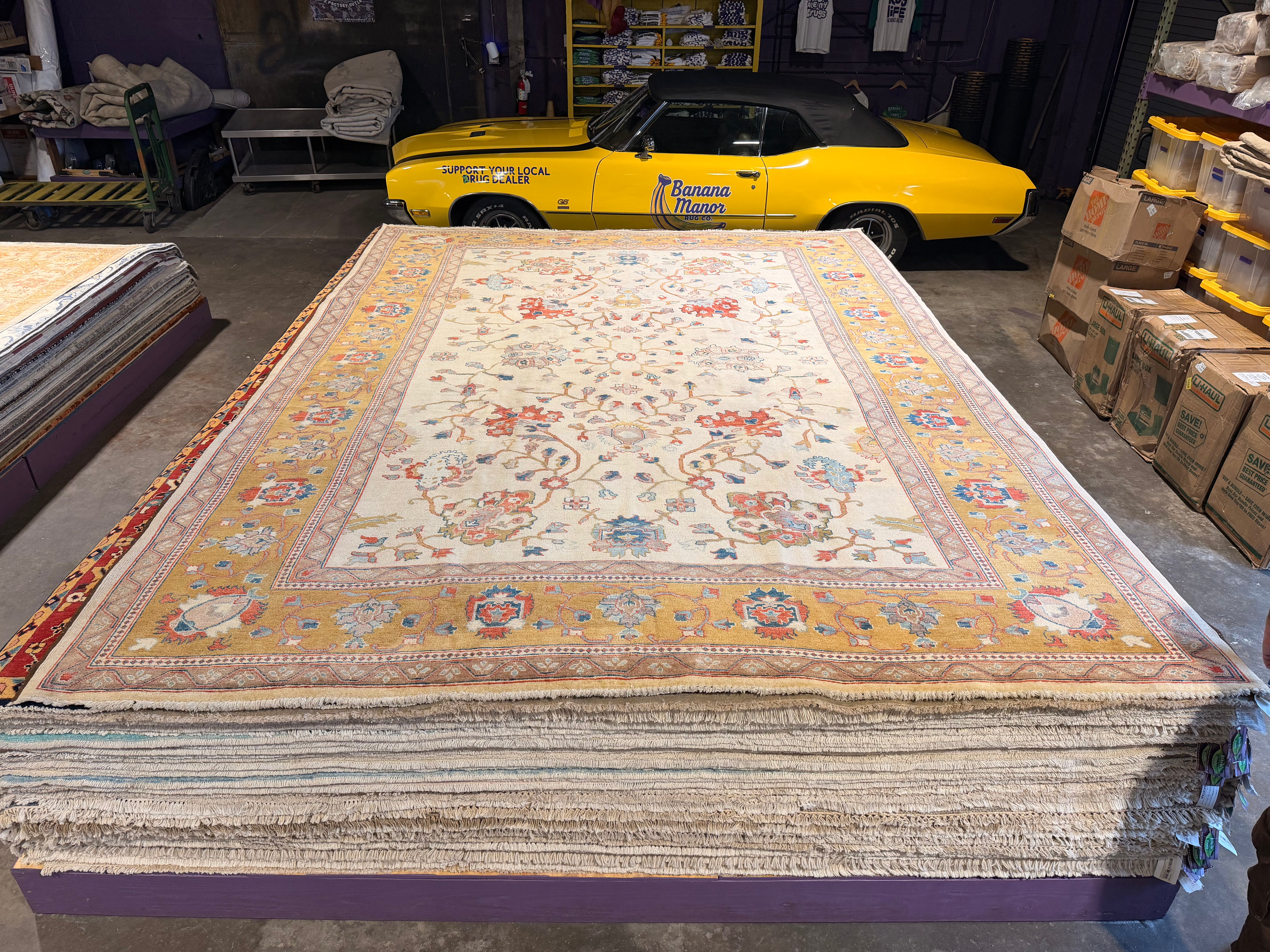 Suzie 9.6x13.1 Afghani Aryana Ivory Rug